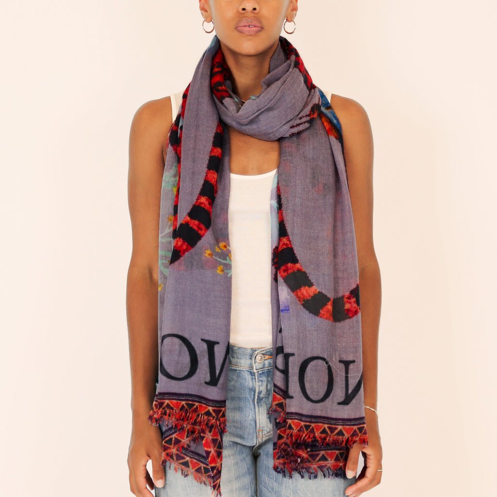 VENICE LEOPARD CASHMERE SCARF