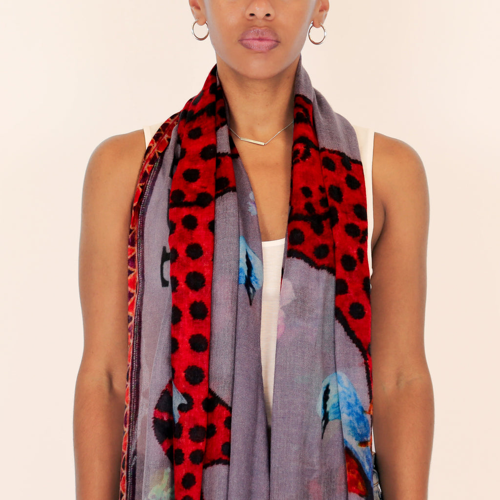 VENICE LEOPARD CASHMERE SCARF