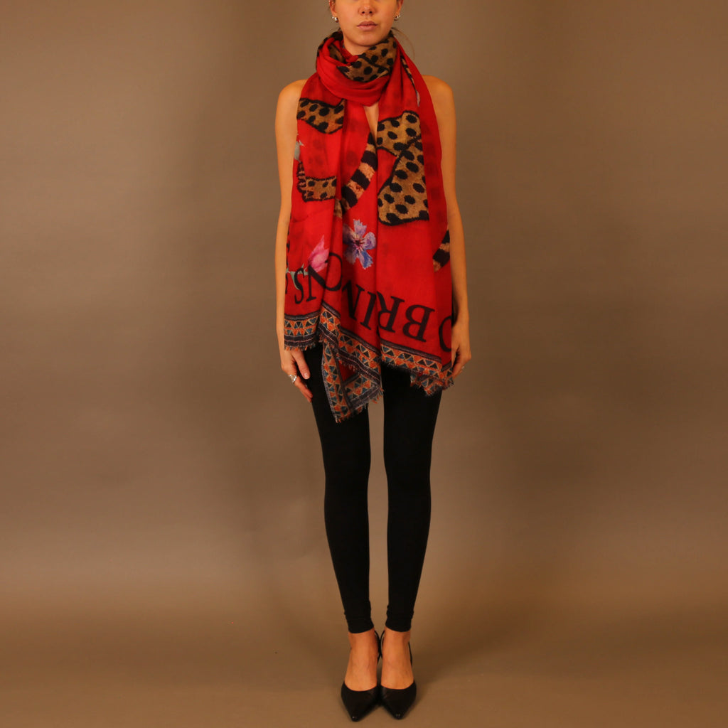 VENICE LEOPARD CASHMERE SCARF