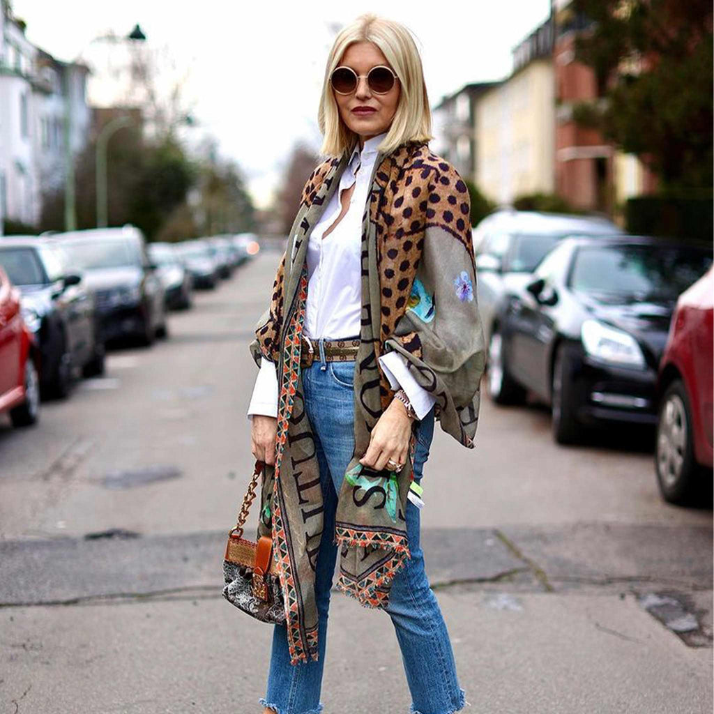 VENICE LEOPARD CASHMERE SCARF