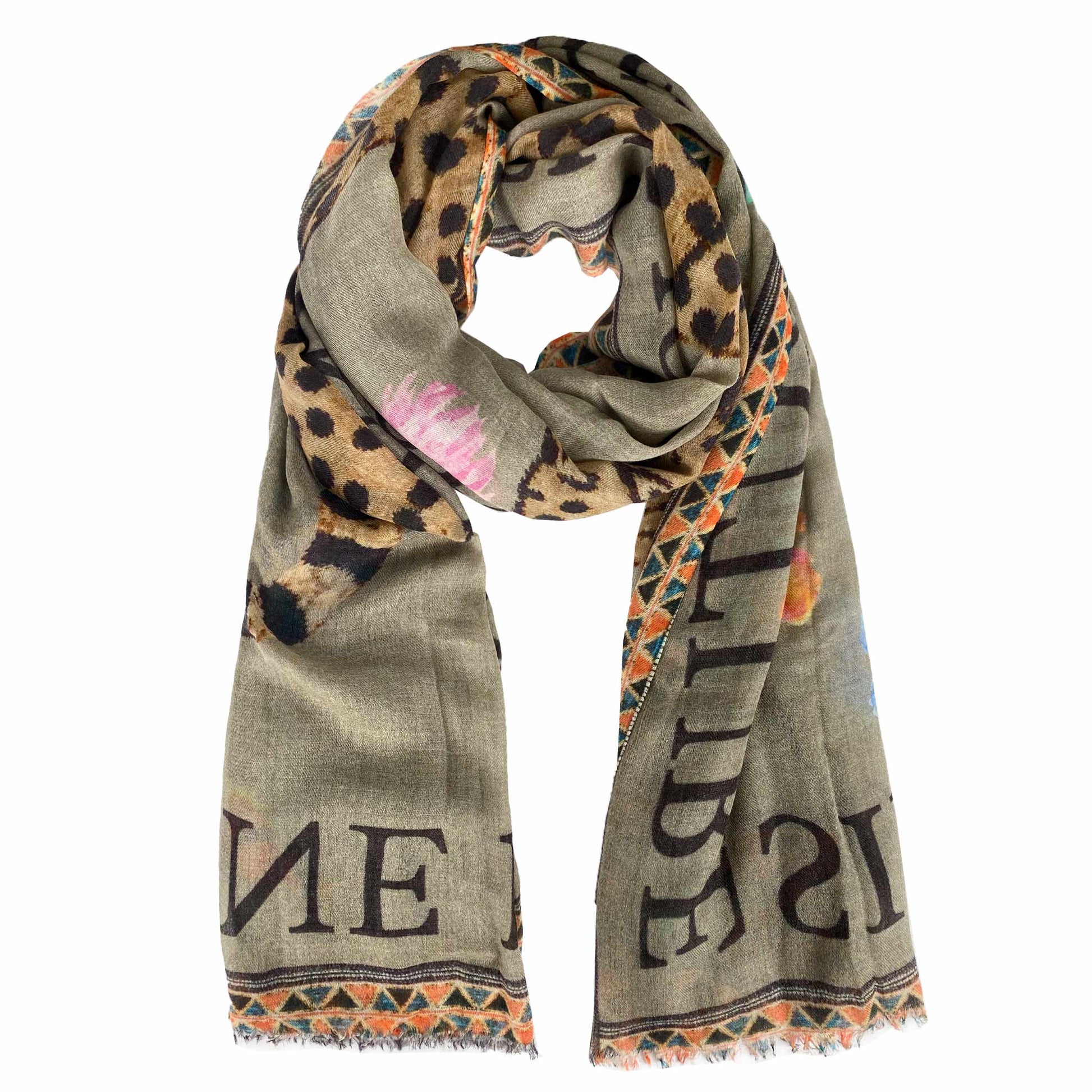 VENICE LEOPARD CASHMERE SCARF