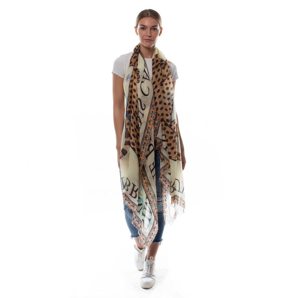 VENICE LEOPARD CASHMERE SCARF