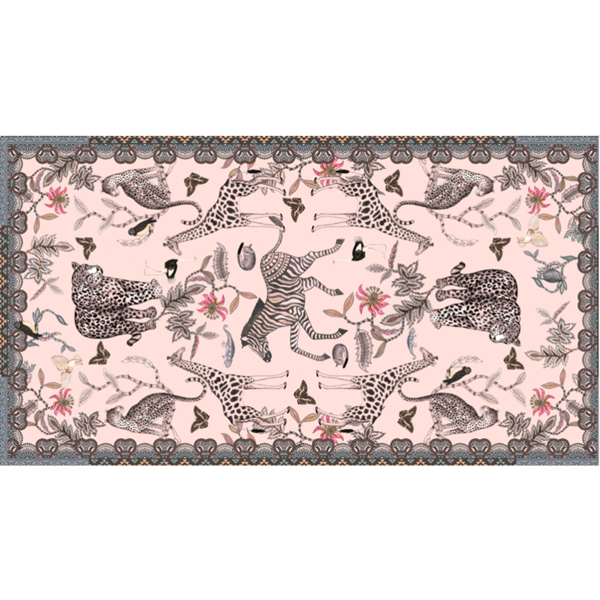 WILDLIFE CASHMERE SCARF