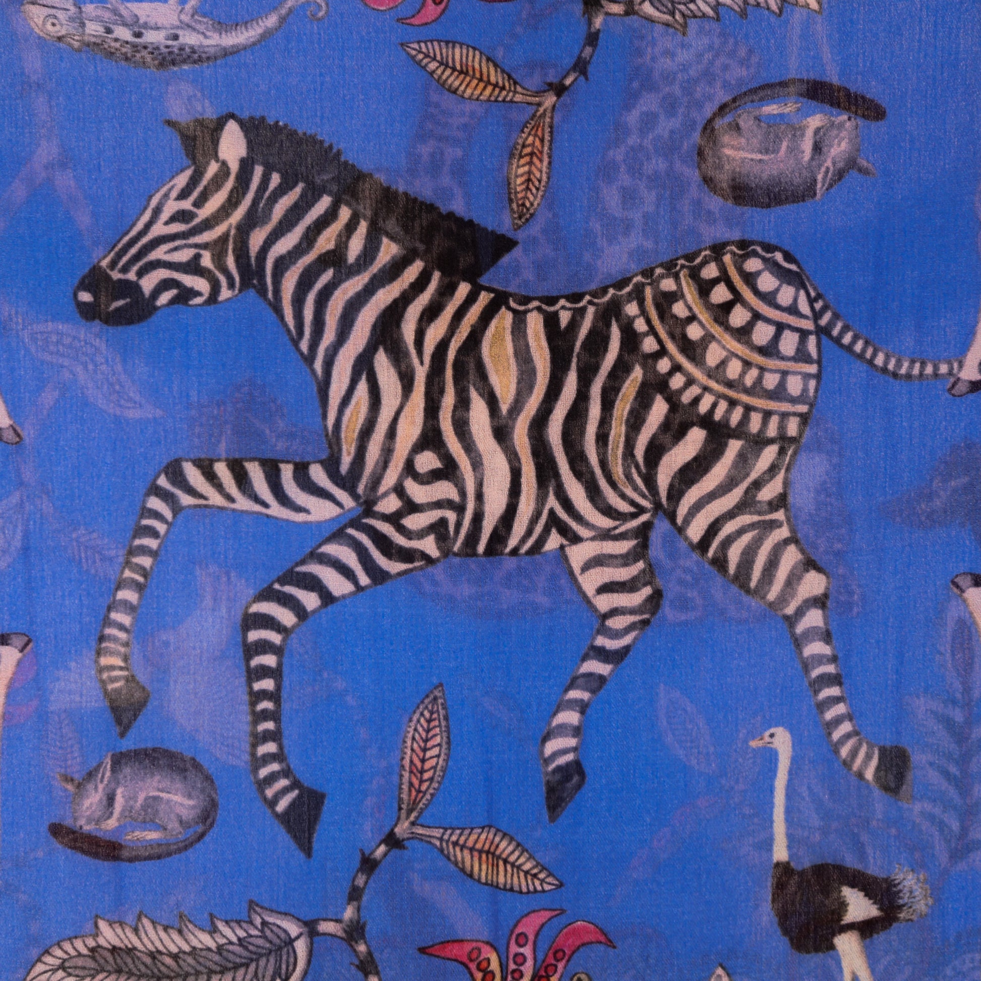 WILDLIFE CASHMERE SCARF