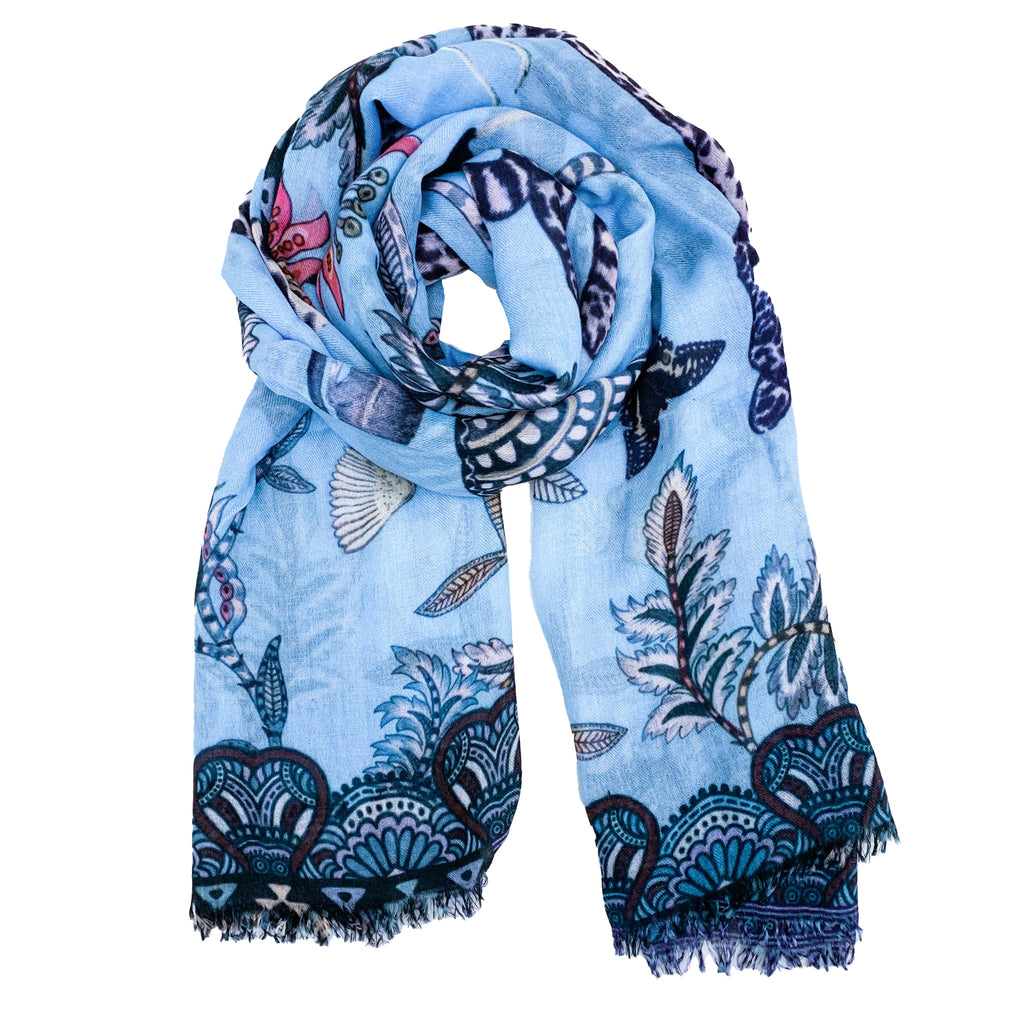 WILDLIFE CASHMERE SCARF