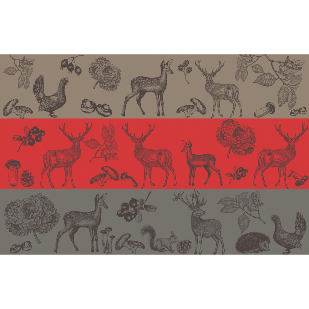 WOODLAND 3 COLOR FELTED CASHMERE SCARF