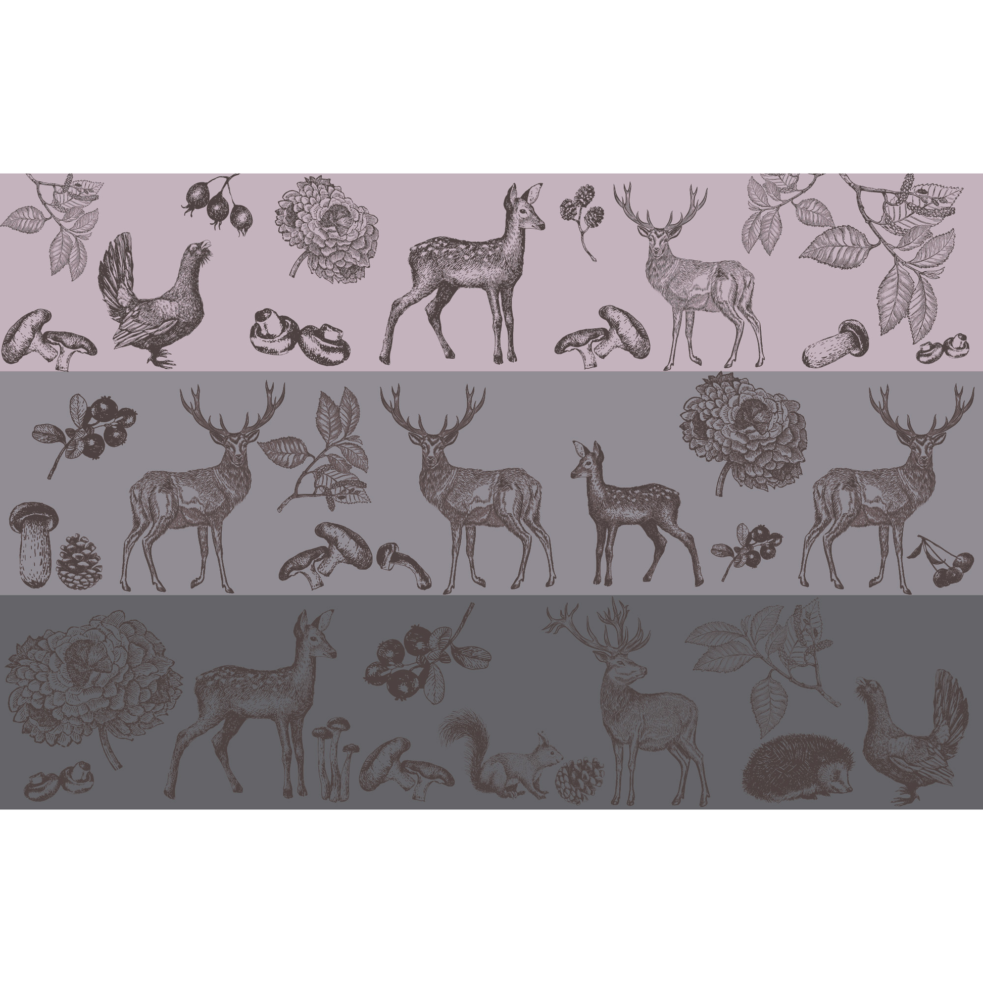 WOODLAND 3 COLOR FELTED CASHMERE SCARF