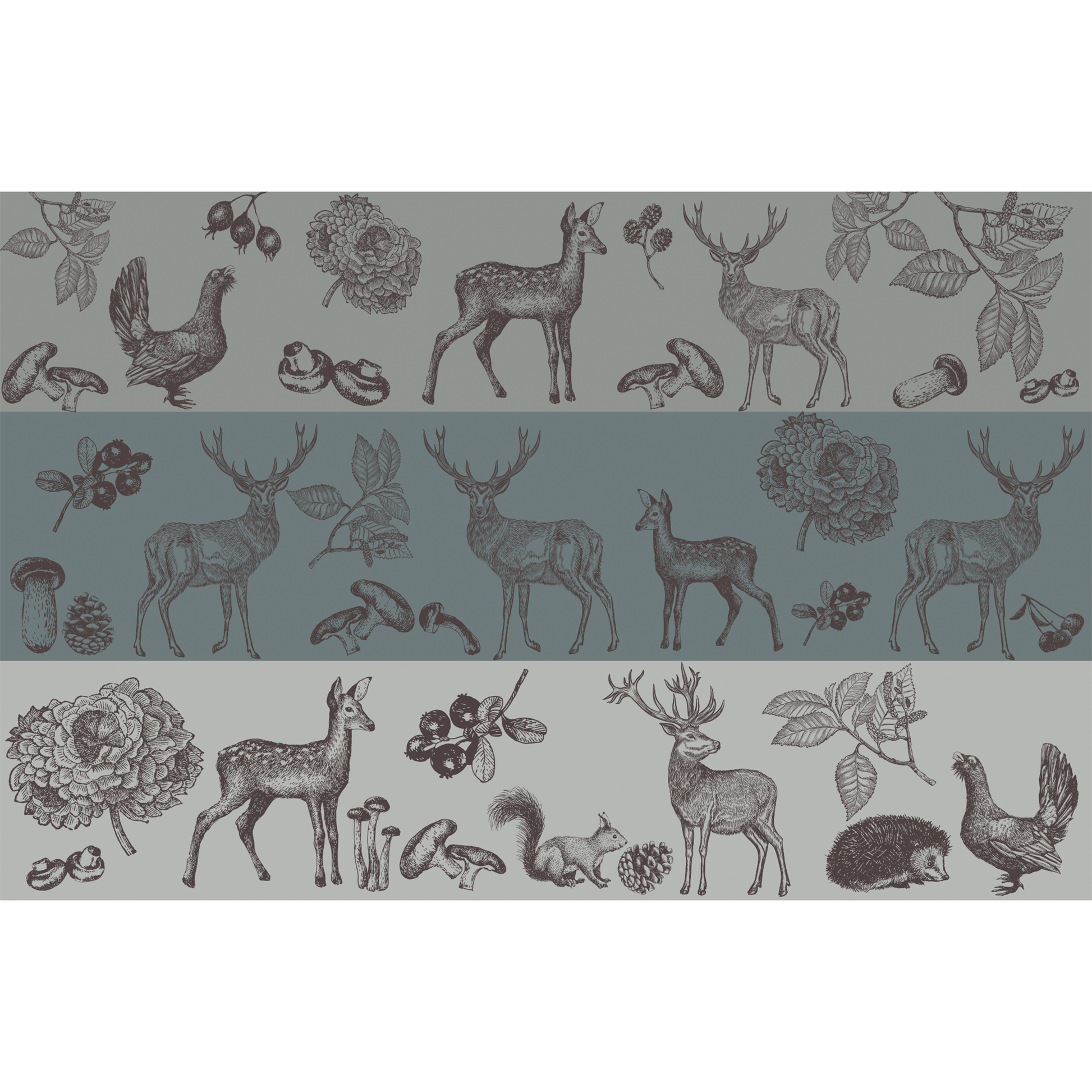 WOODLAND 3 COLOR FELTED CASHMERE SCARF