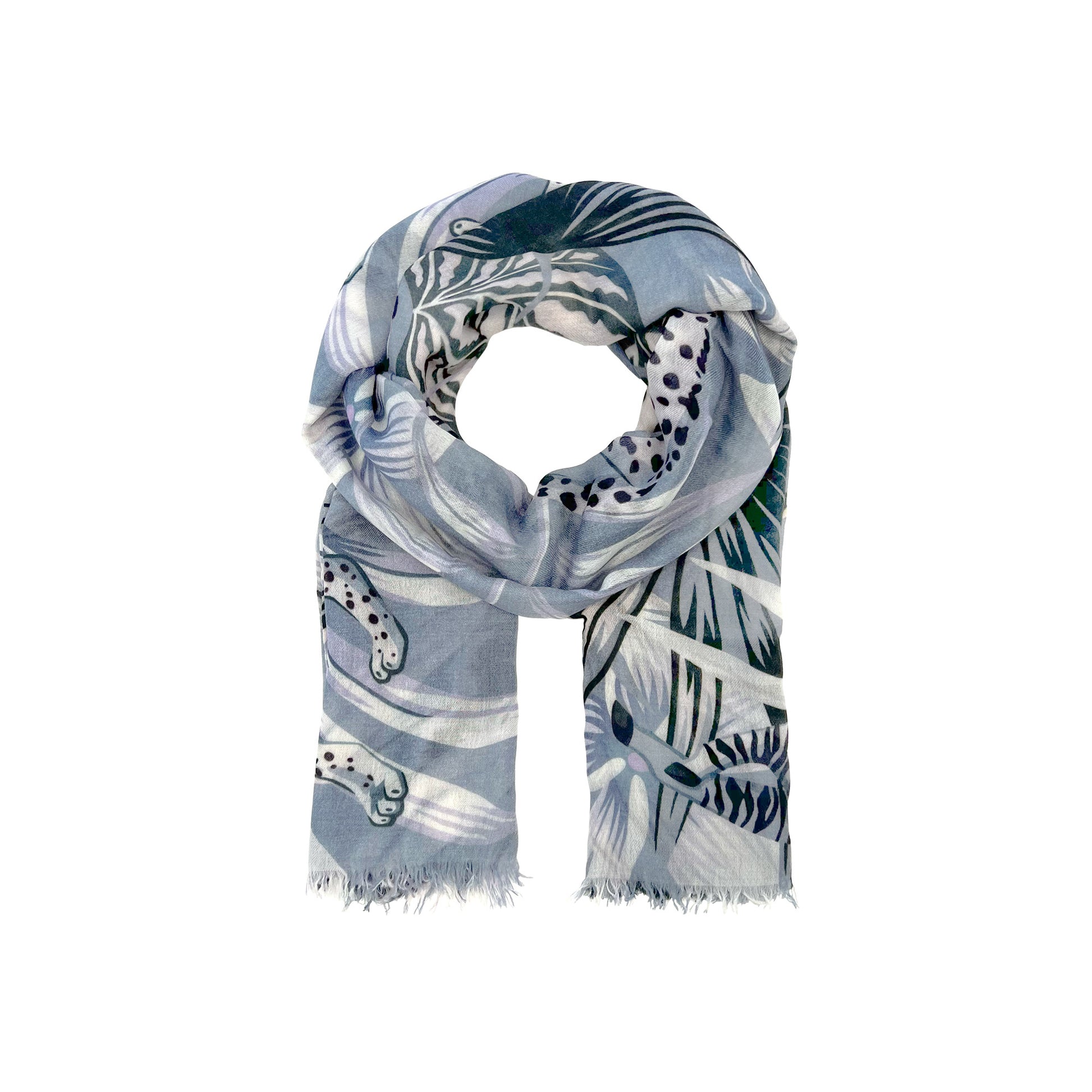 ZEBRA LEO CASHMERE SCARF