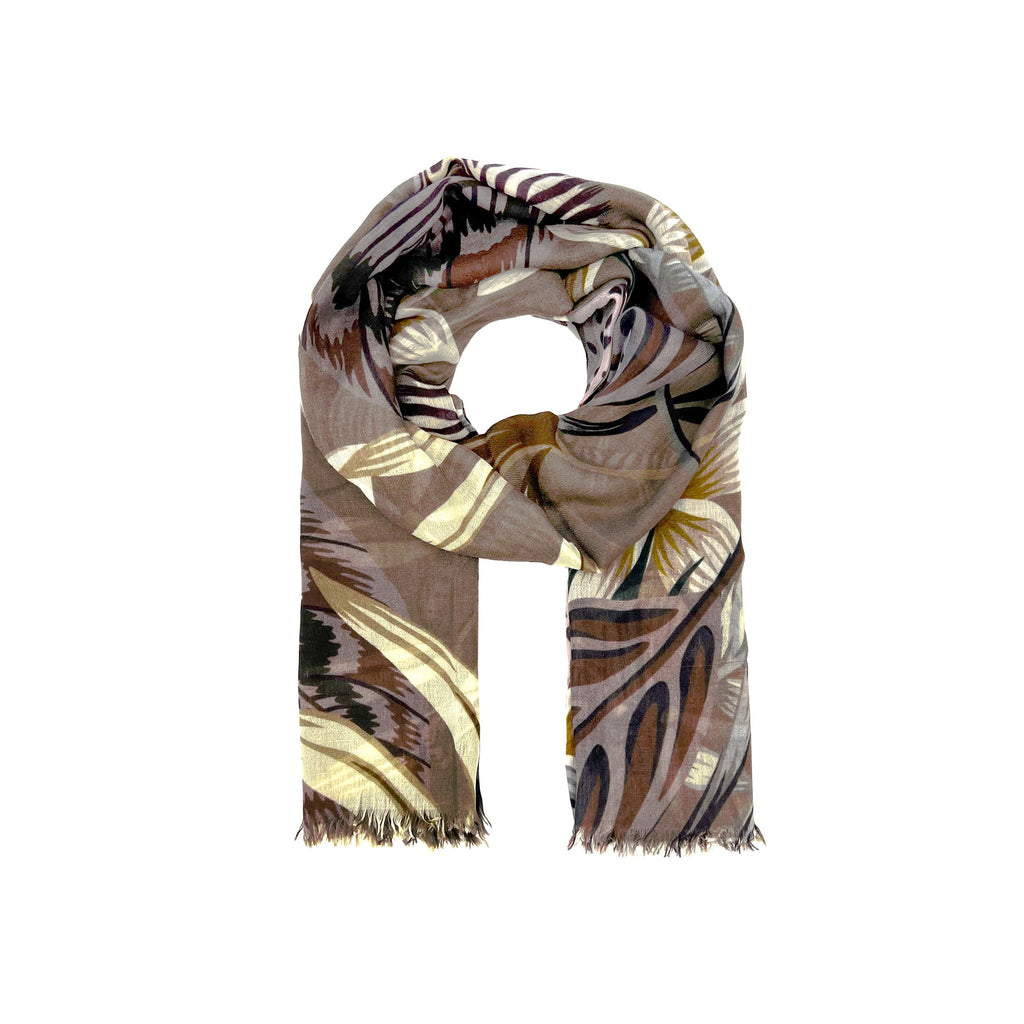 ZEBRA LEO CASHMERE SCARF