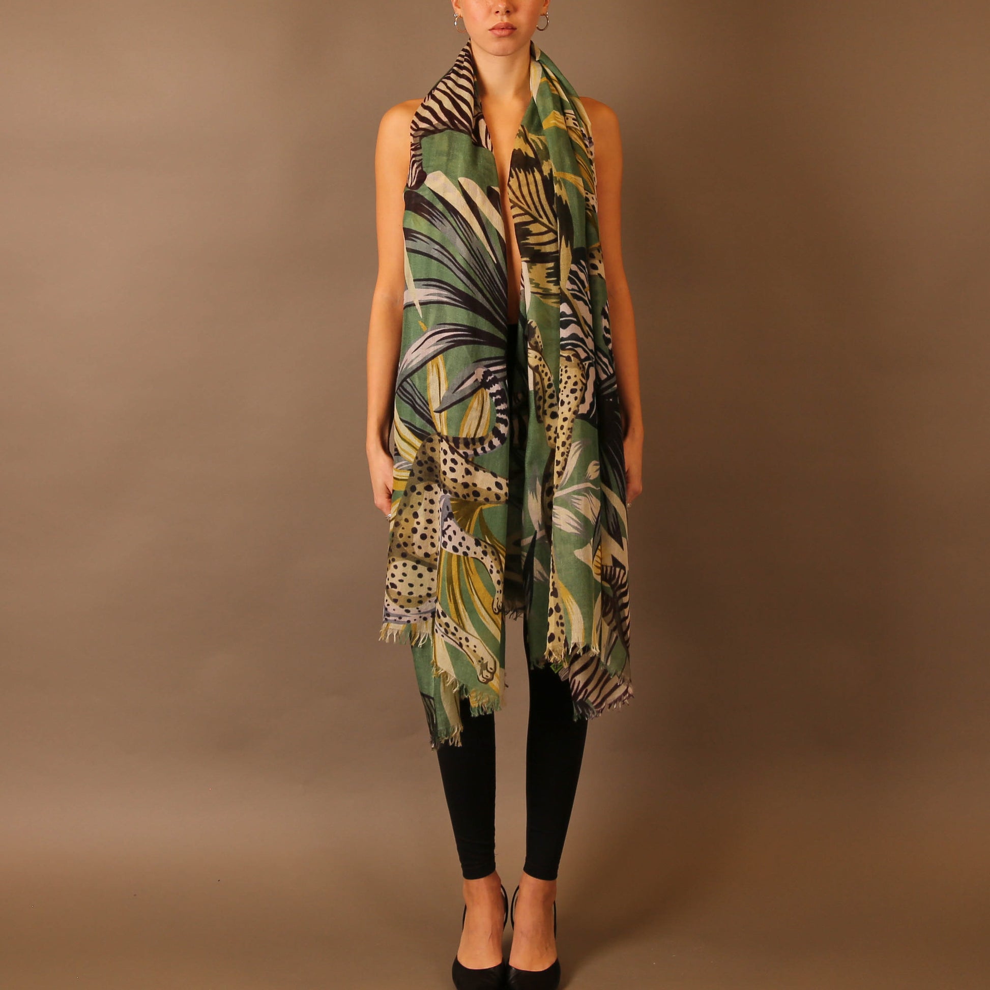 ZEBRA LEO CASHMERE SCARF