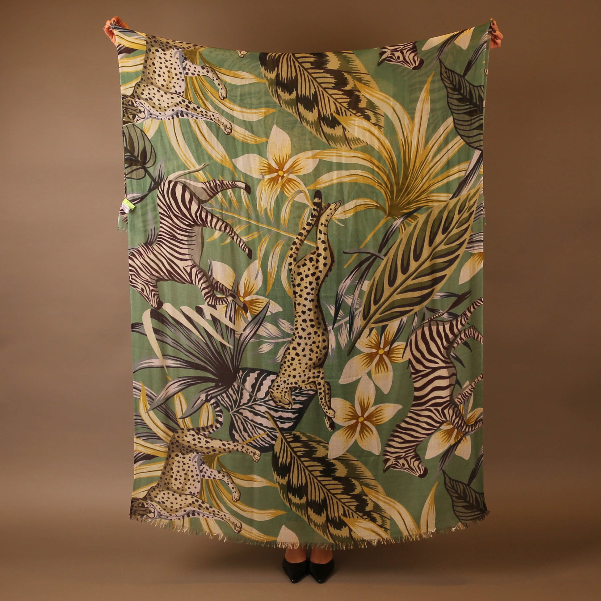 ZEBRA LEO CASHMERE SCARF