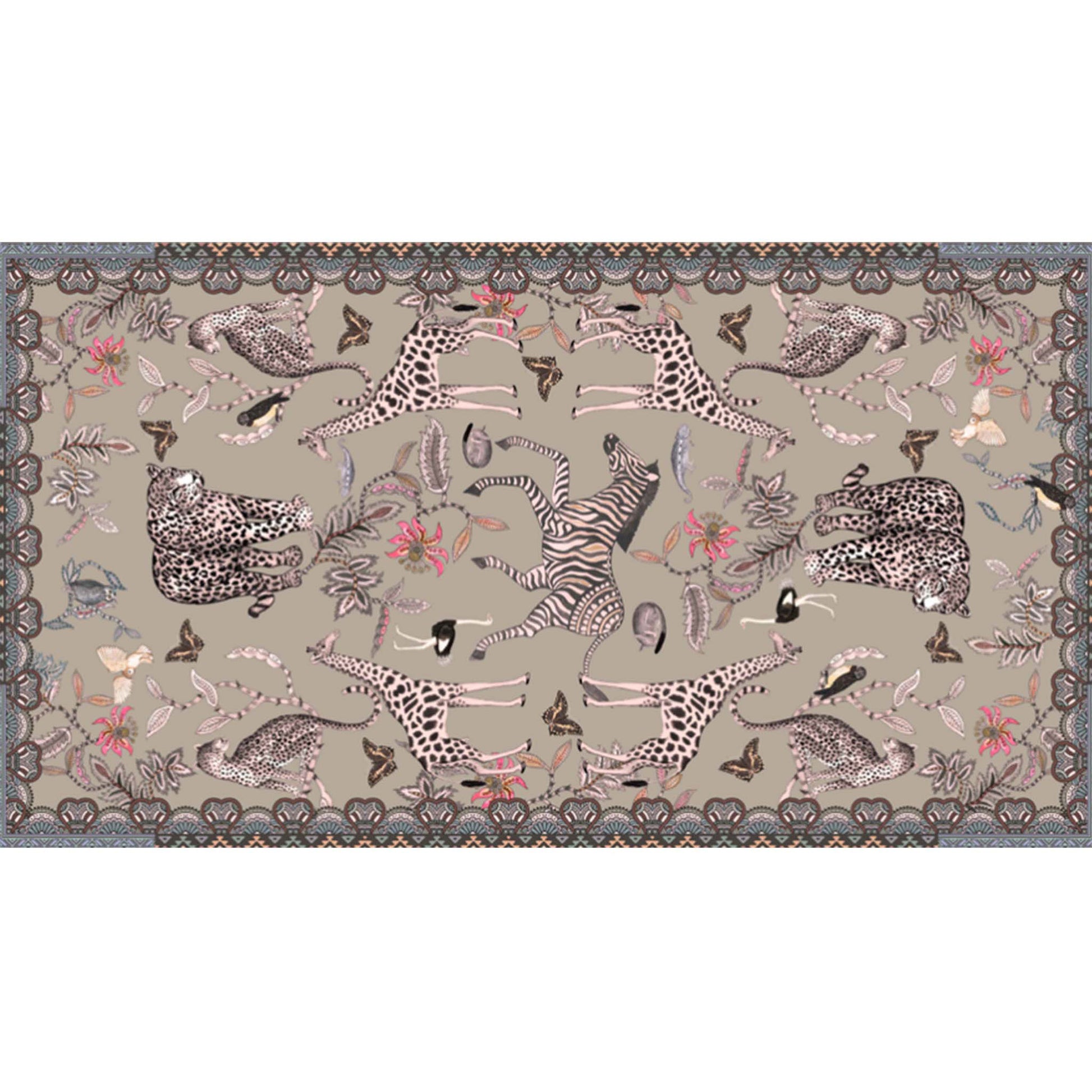 WILDLIFE CASHMERE SCARF