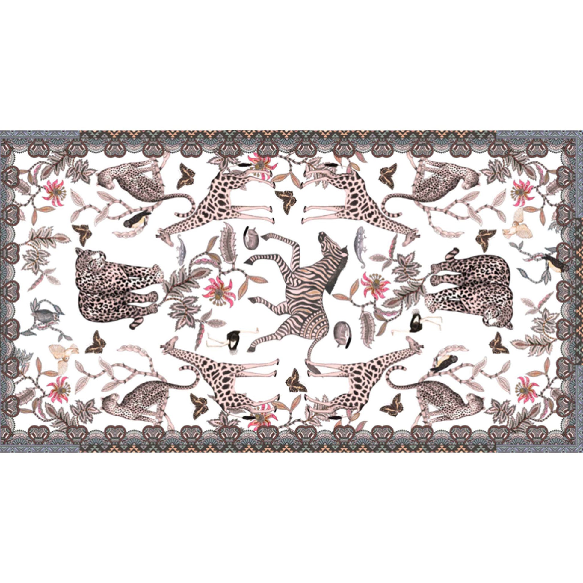 WILDLIFE CASHMERE SCARF