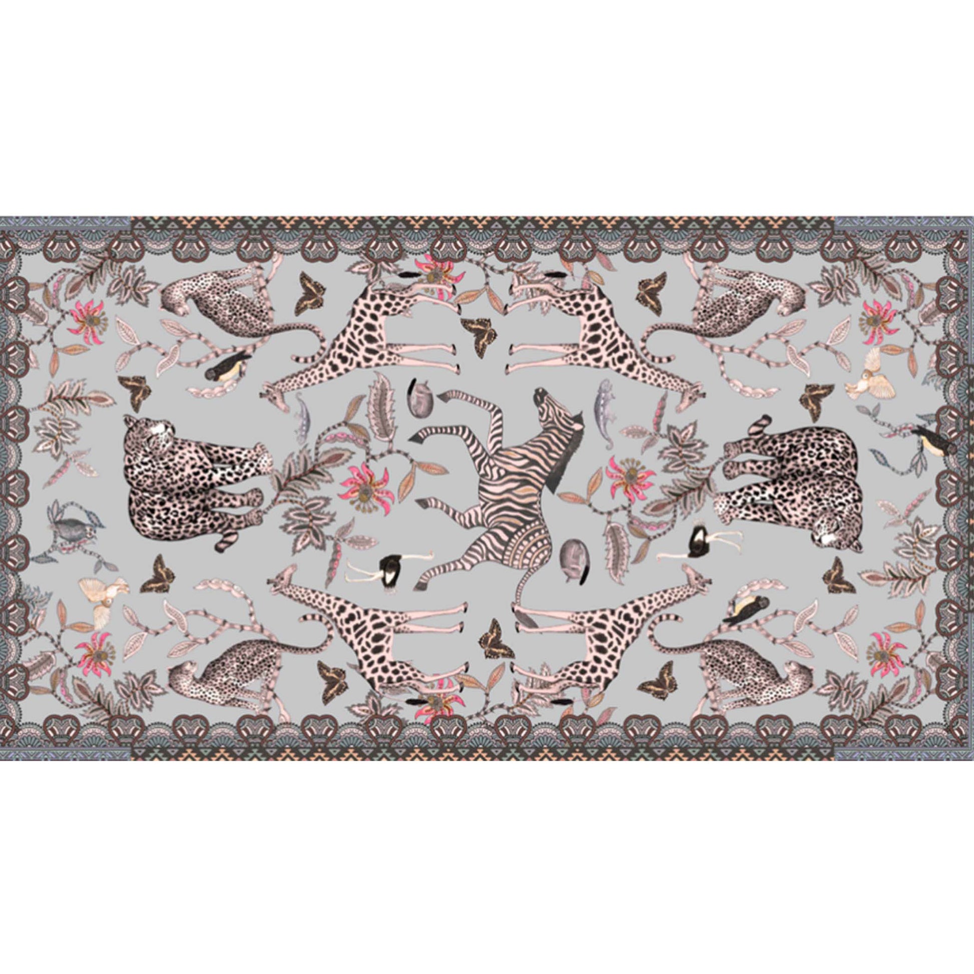 WILDLIFE CASHMERE SCARF