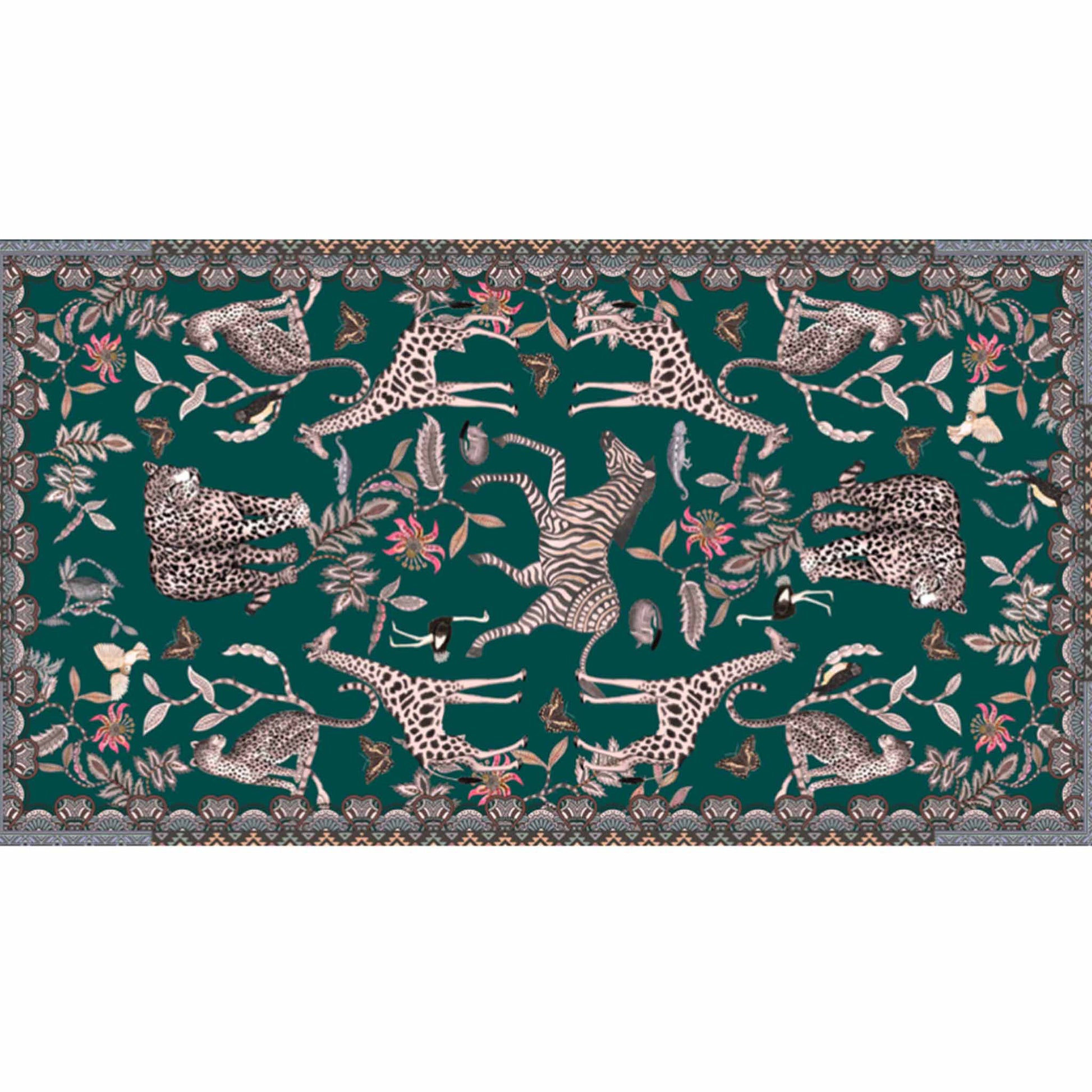 WILDLIFE CASHMERE SCARF