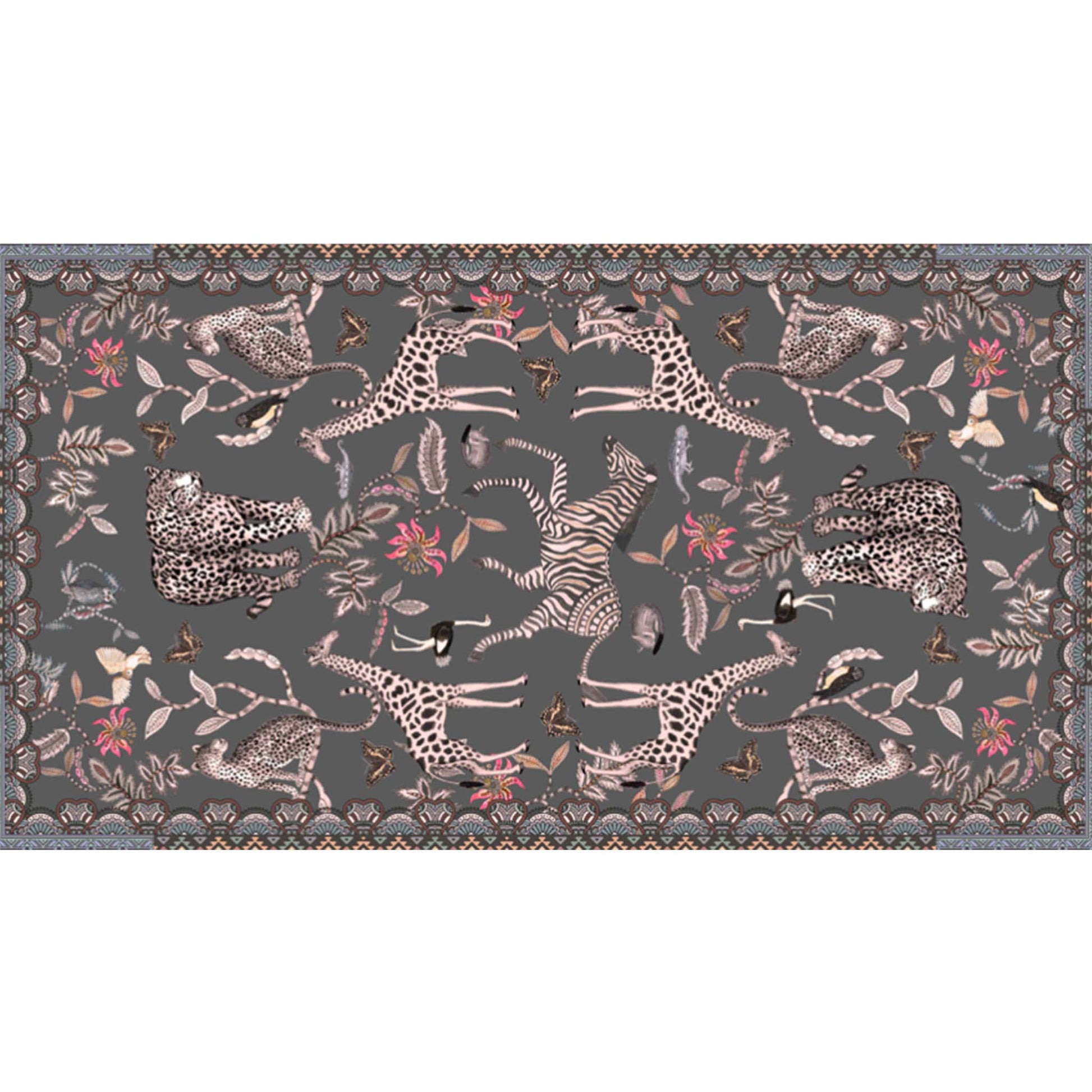 WILDLIFE CASHMERE SCARF