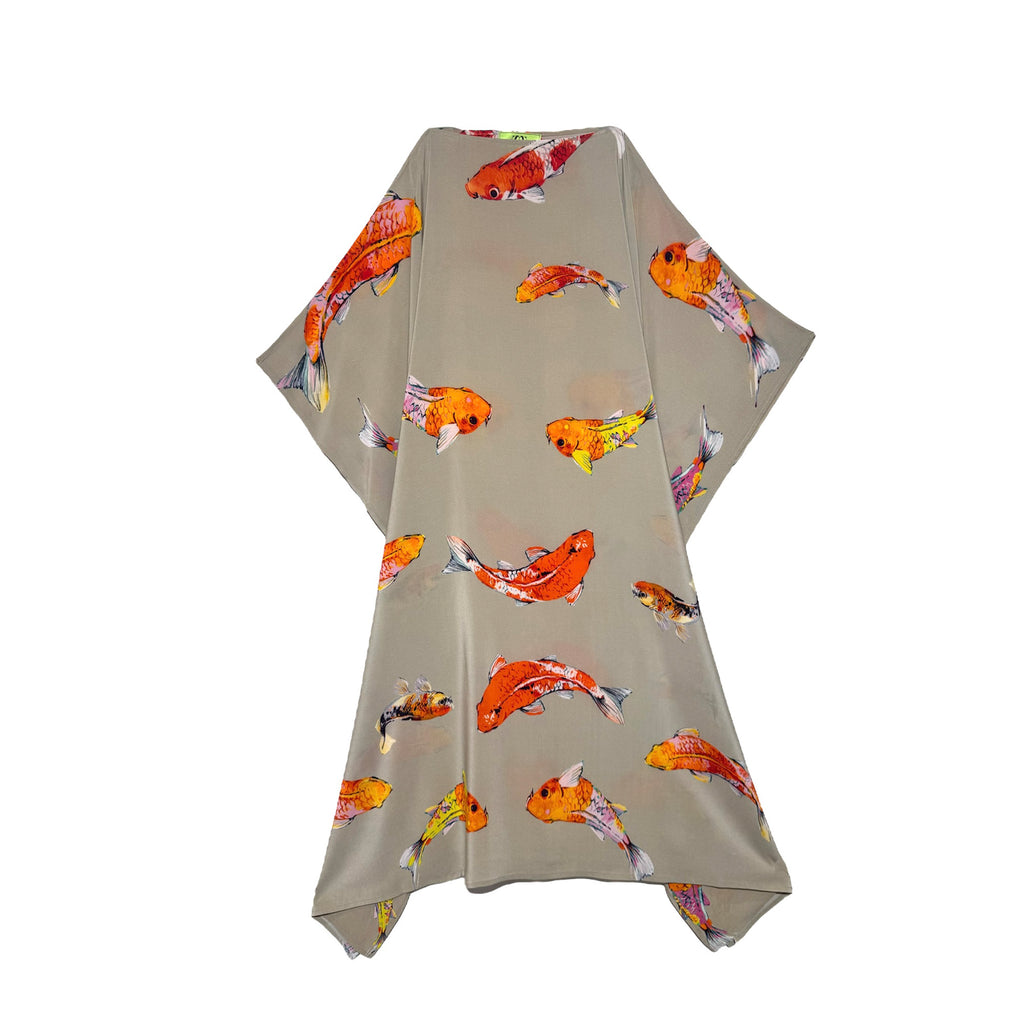 KOI SILK TUNIC - TAUPE