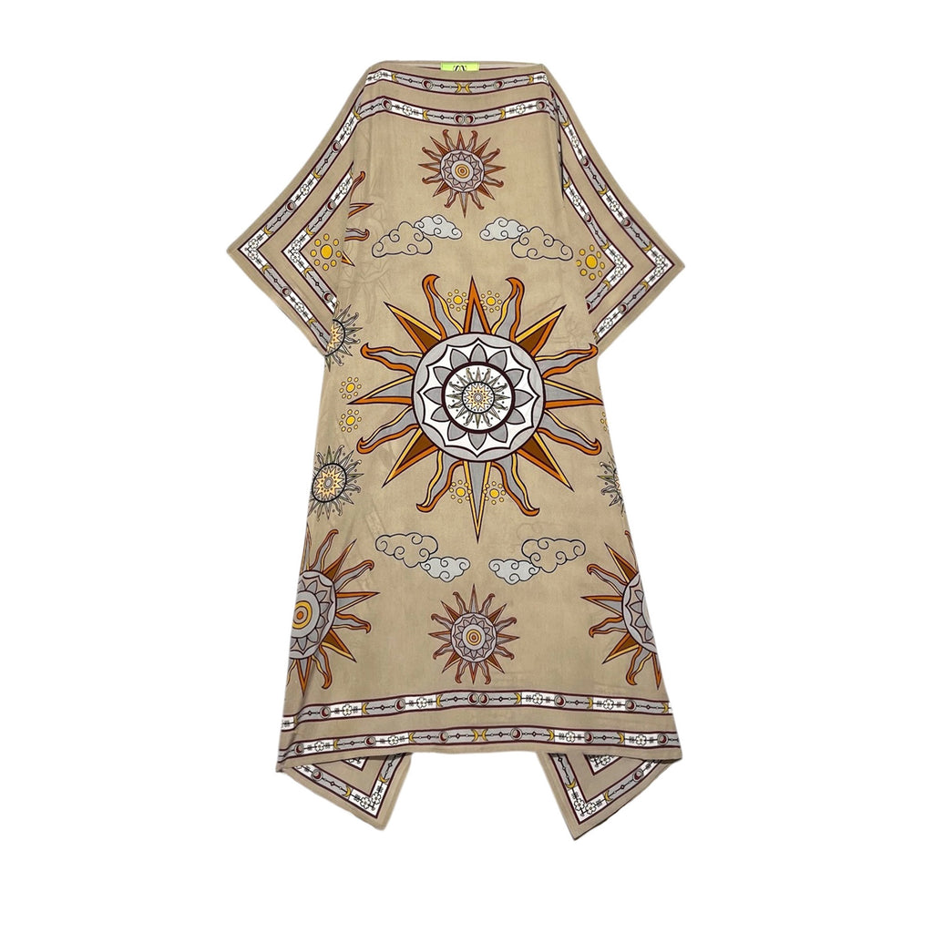SOL SILK TUNIC - TAUPE