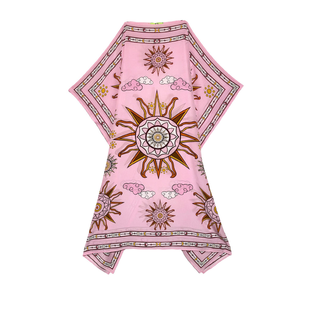 SOL SILK TUNIC - LIGHT ROSE