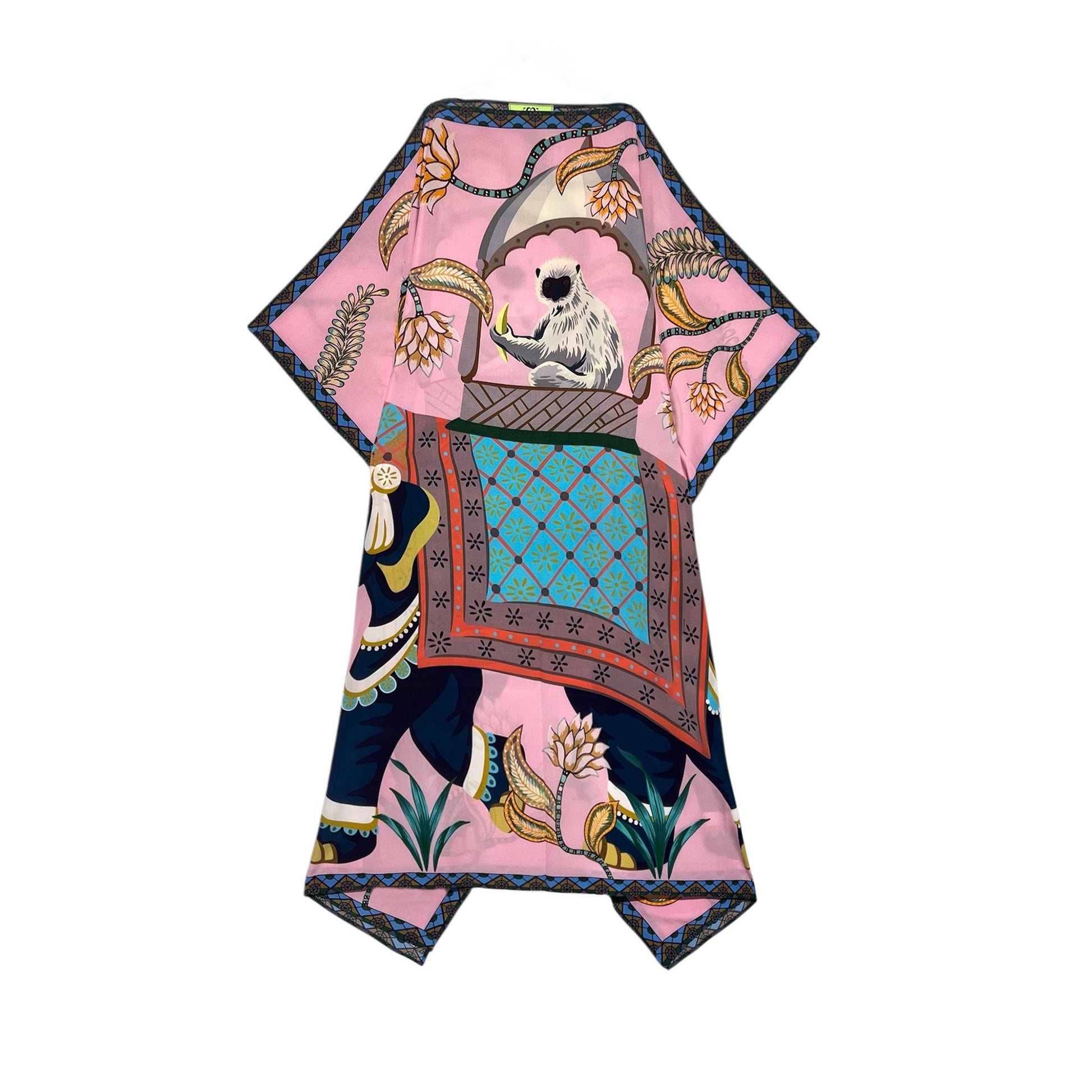 INDIANA SILK TUNIC - LIGHT ROSE