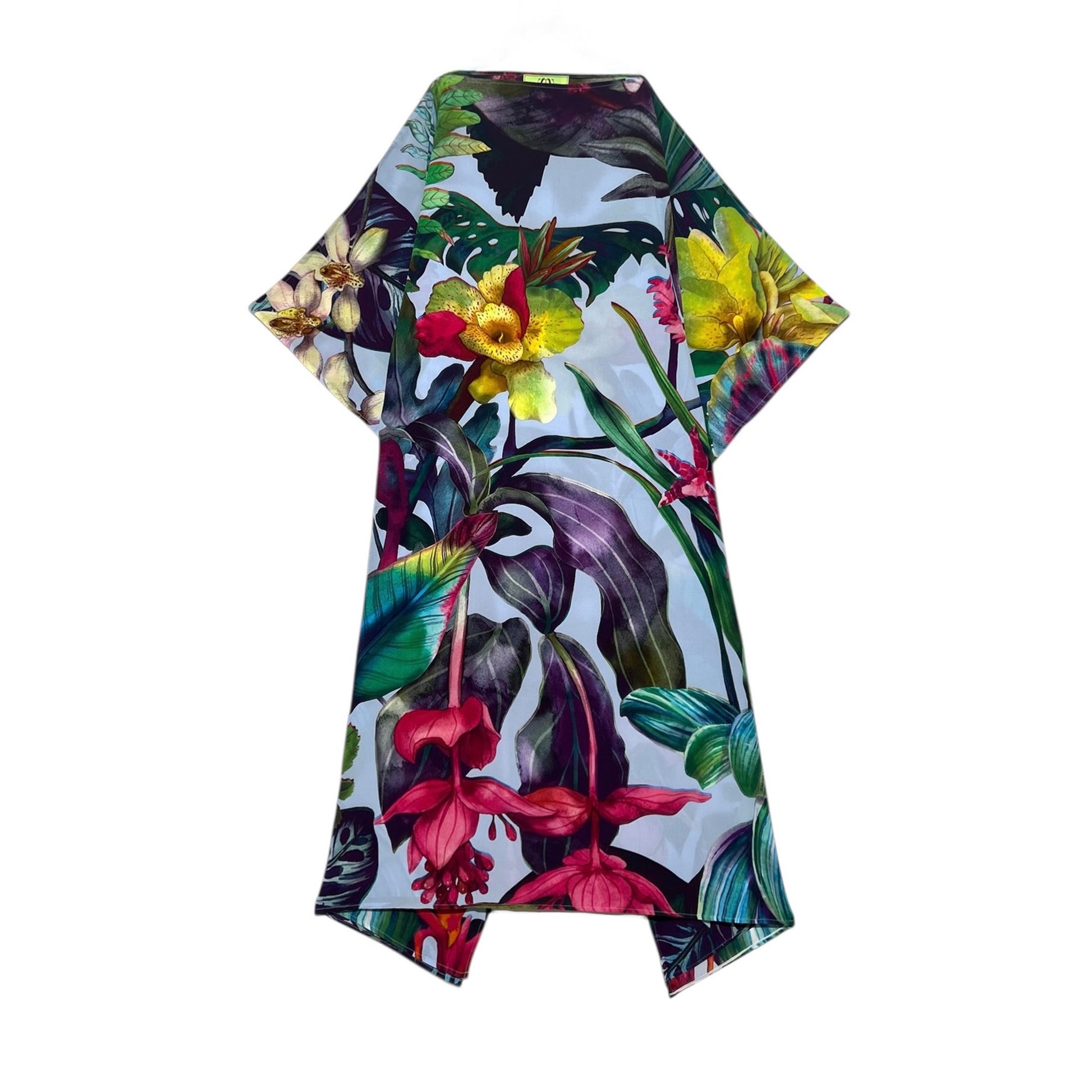 ORCHEDIA SILK TUNIC - LIGHT BLUE