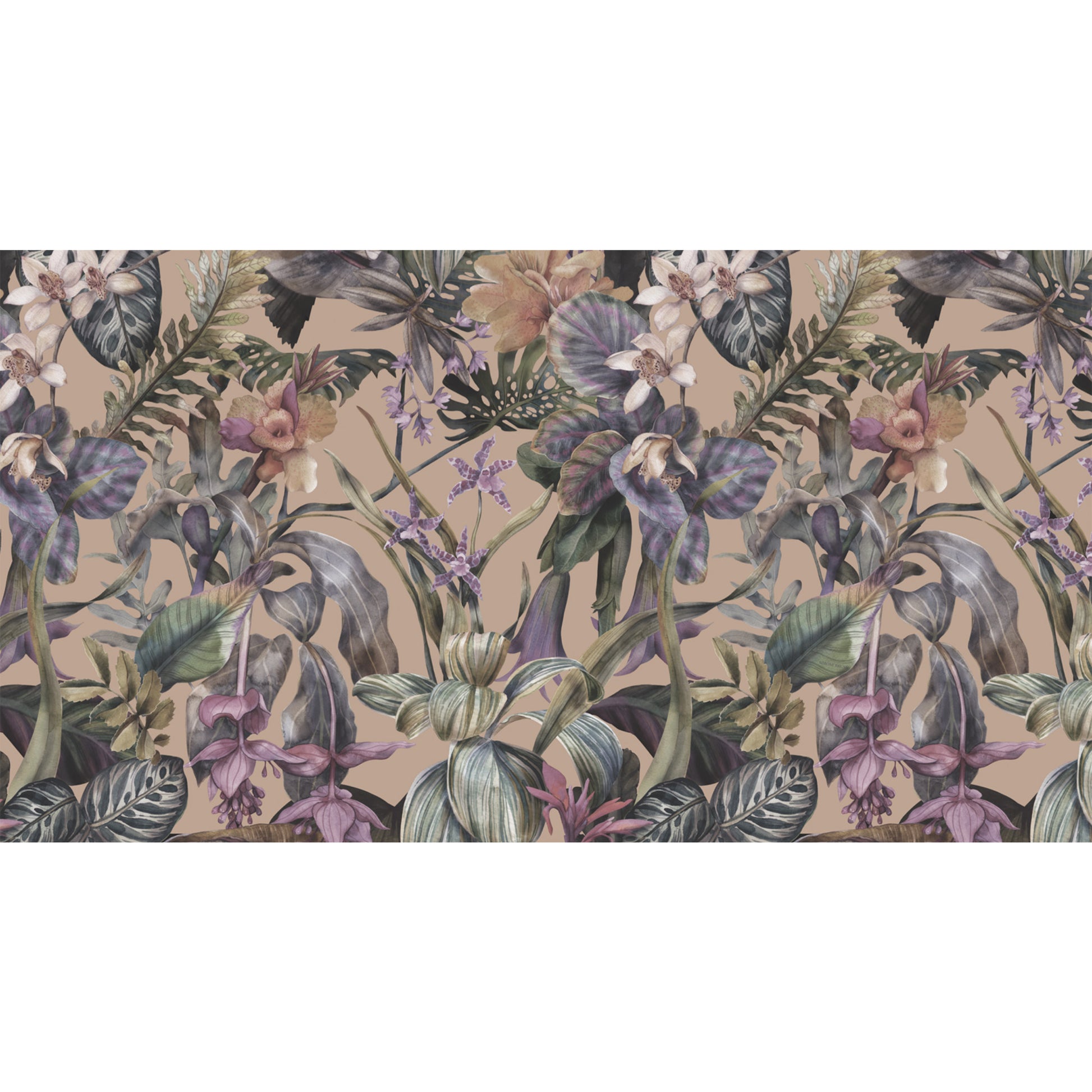 ORCHEDIA CASHMERE SCARF - TAUPE