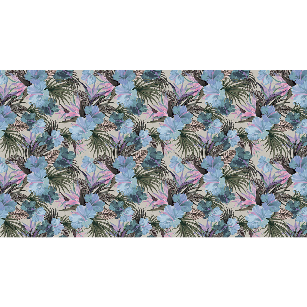 HIBISCUS CASHMERE SCARF - CREME