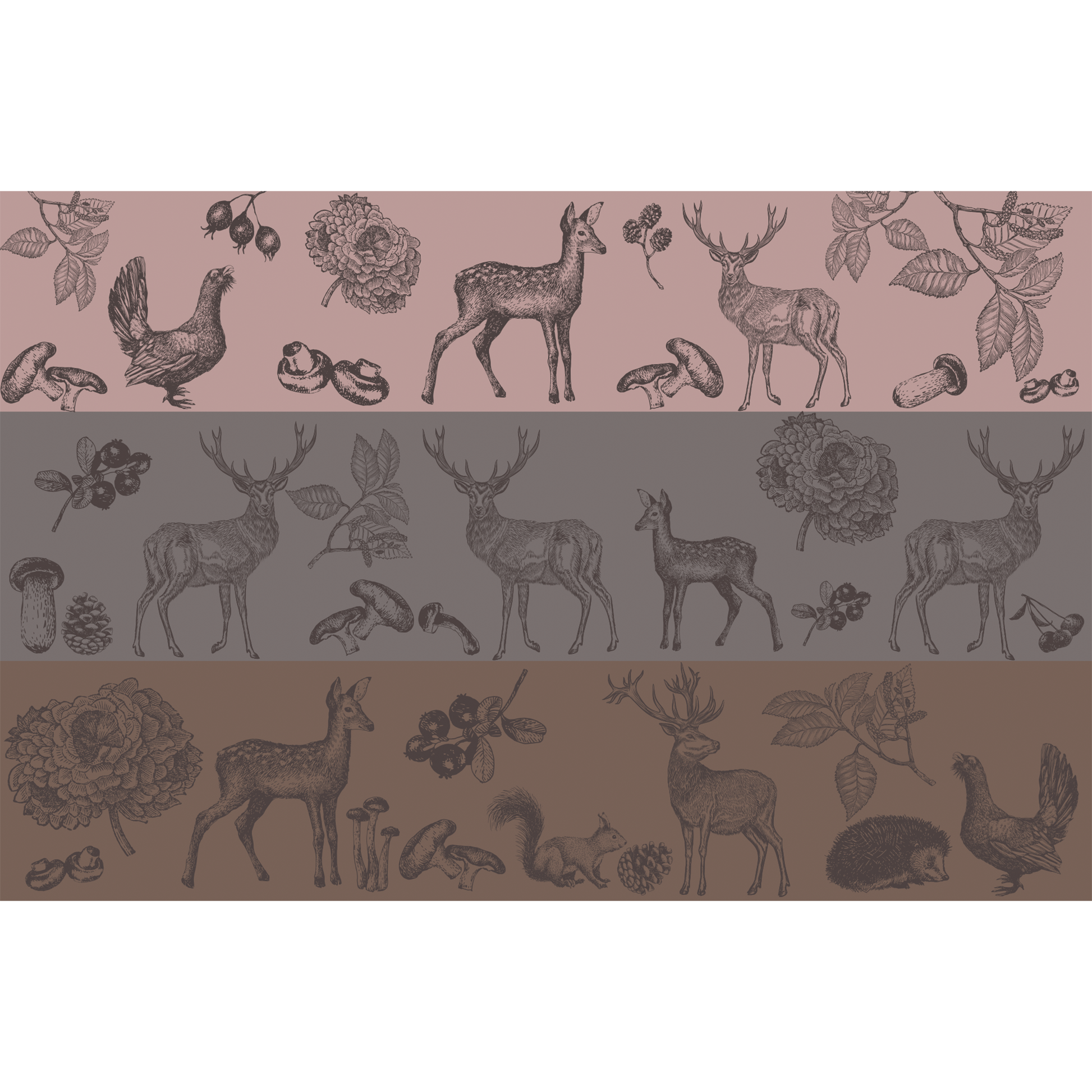 WOODLAND 3 COLOR FELTED CASHMERE SCARF