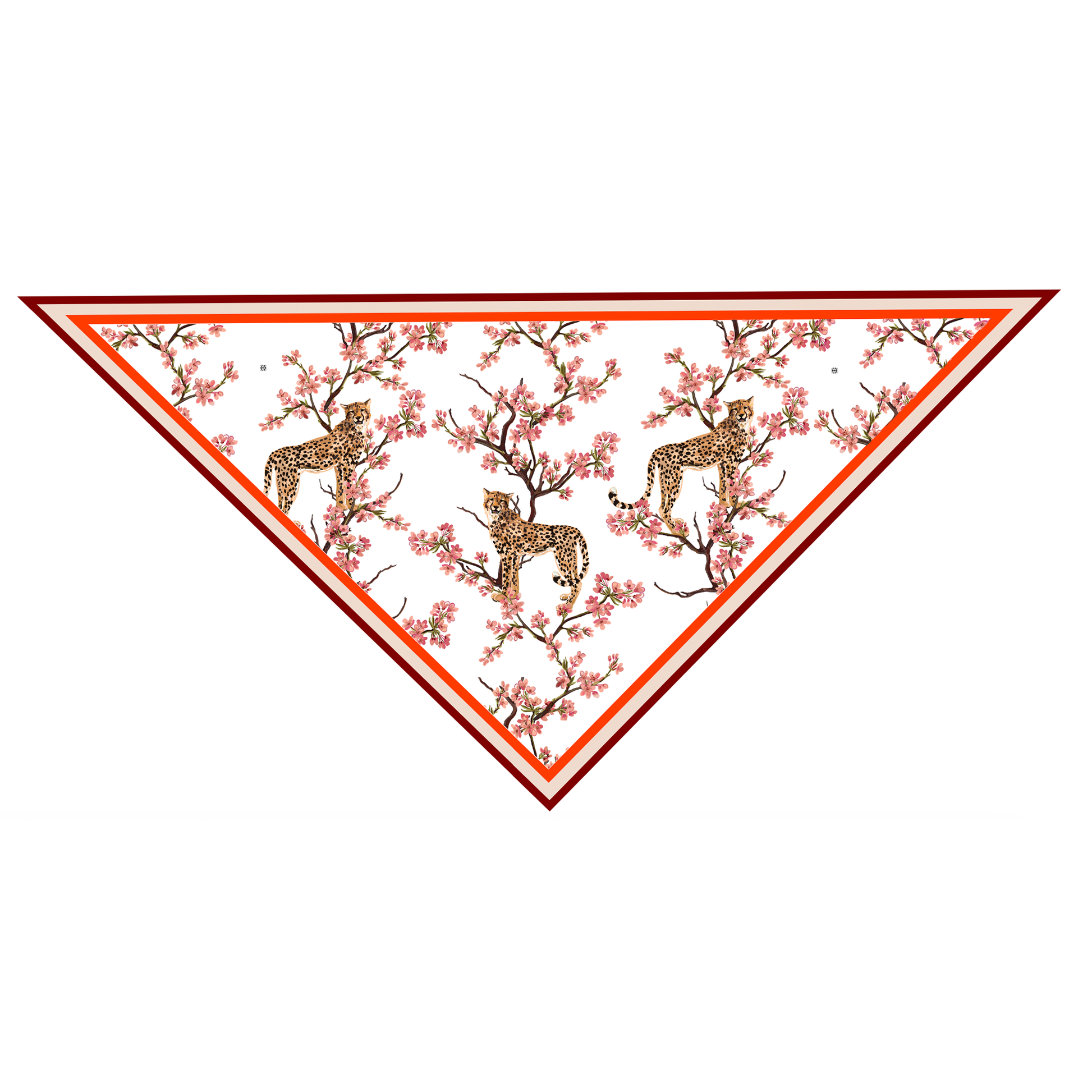 CHILLEO TRIANGLE CASHMERE SCARF - WHITE