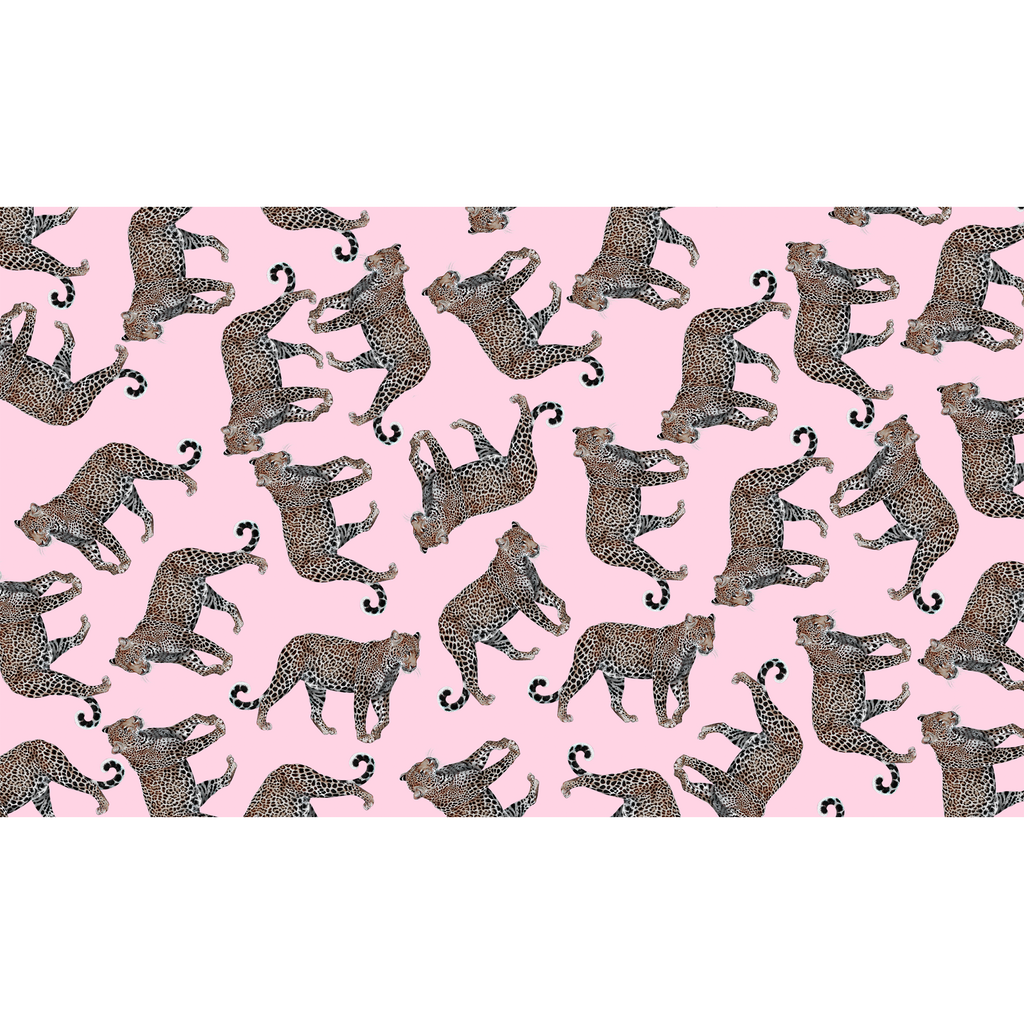 LEOPARD NATURAL CASHMERE SCARF