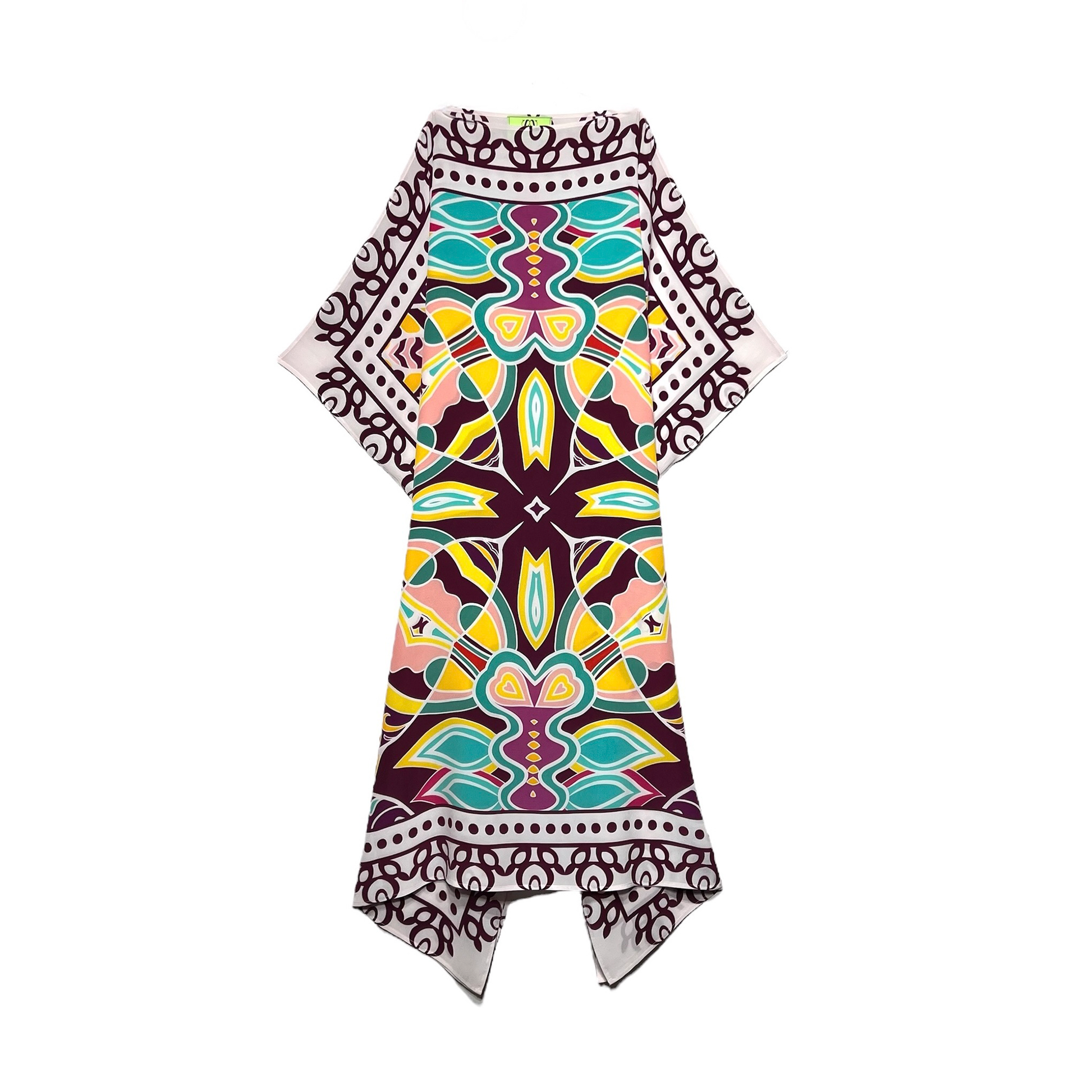 LUSH SILK TUNIC - DARK PURPLE