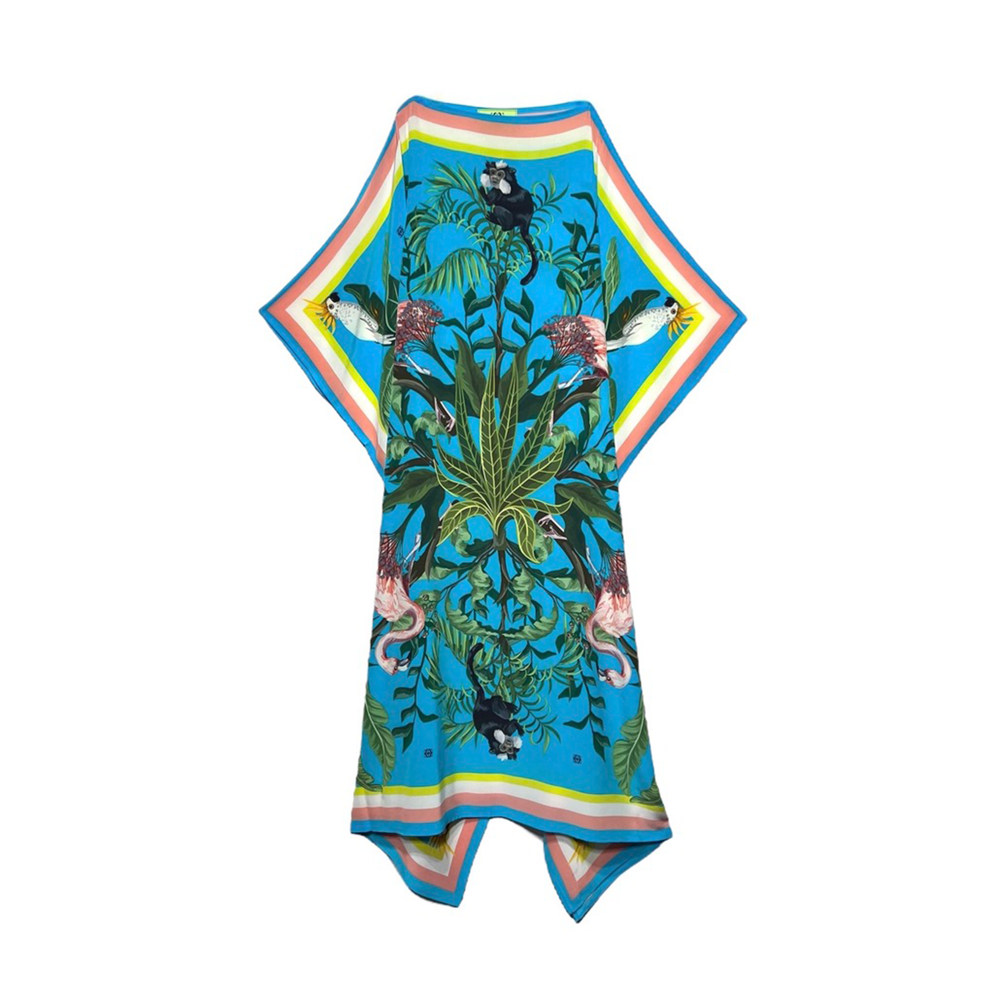 JUNGLE ANIMALS SILK TUNIC