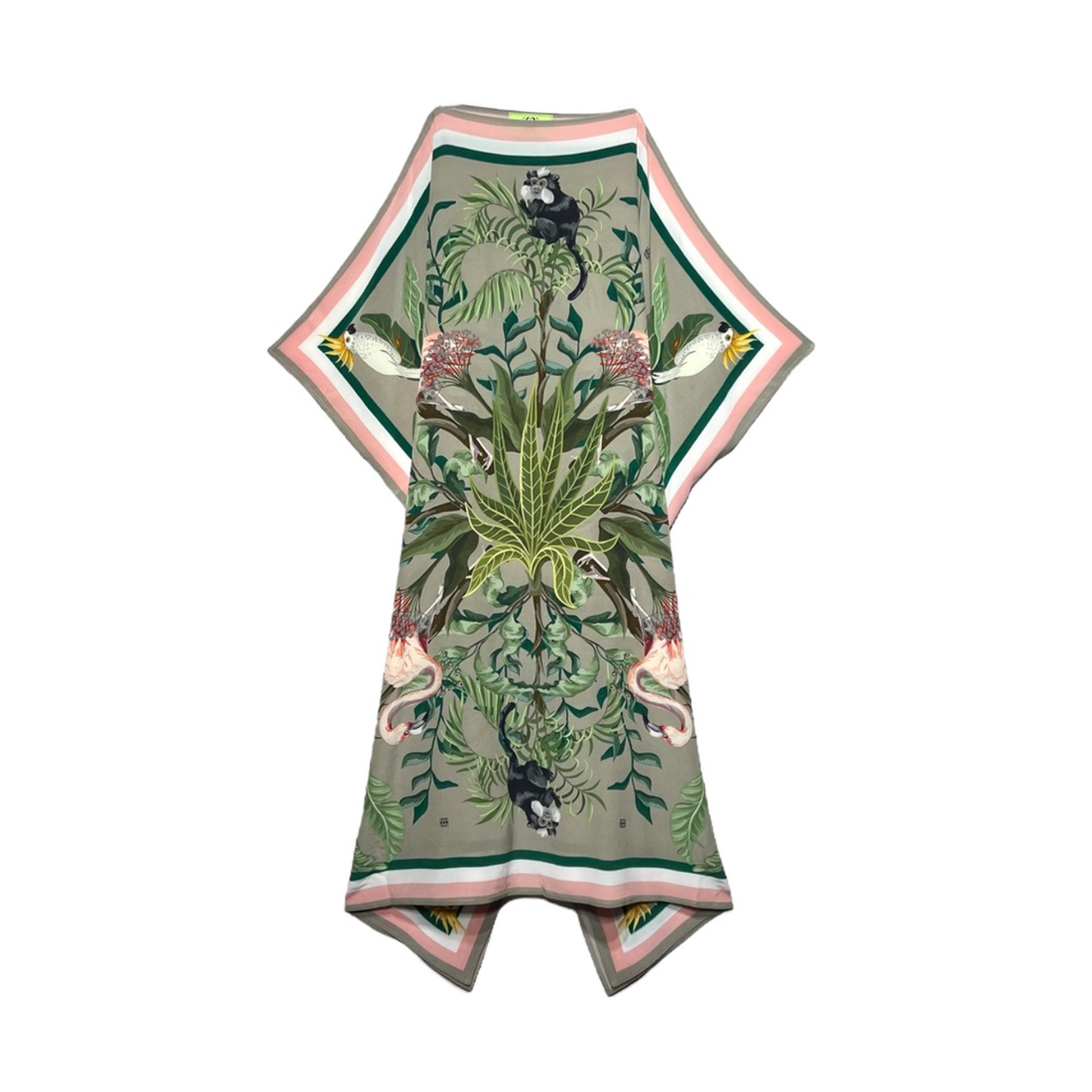 JUNGLE ANIMALS SILK TUNIC