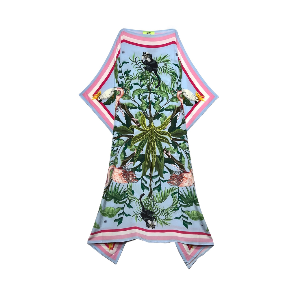 JUNGLE ANIMALS SILK TUNIC