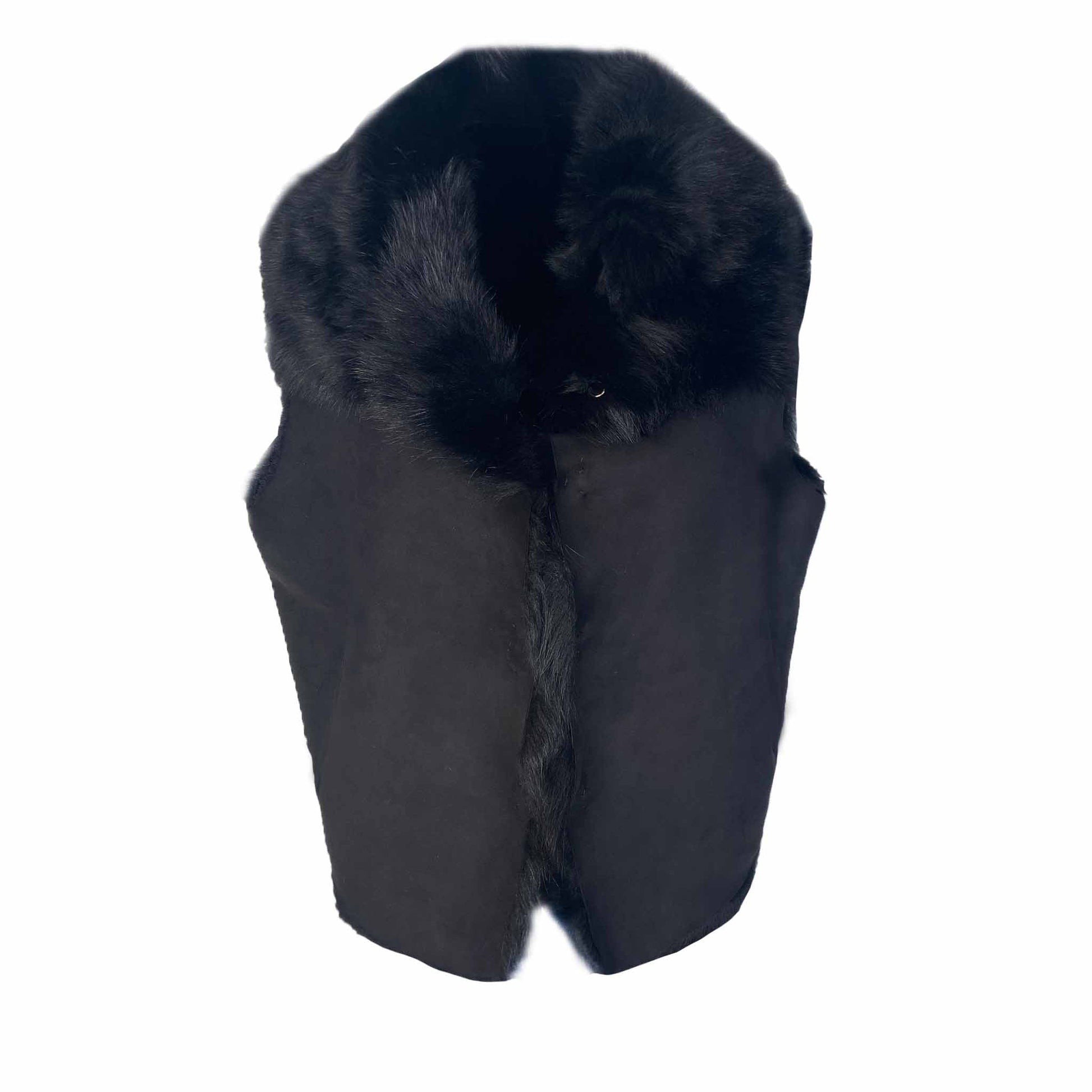 TOSCANA LAMBSKIN VEST - black