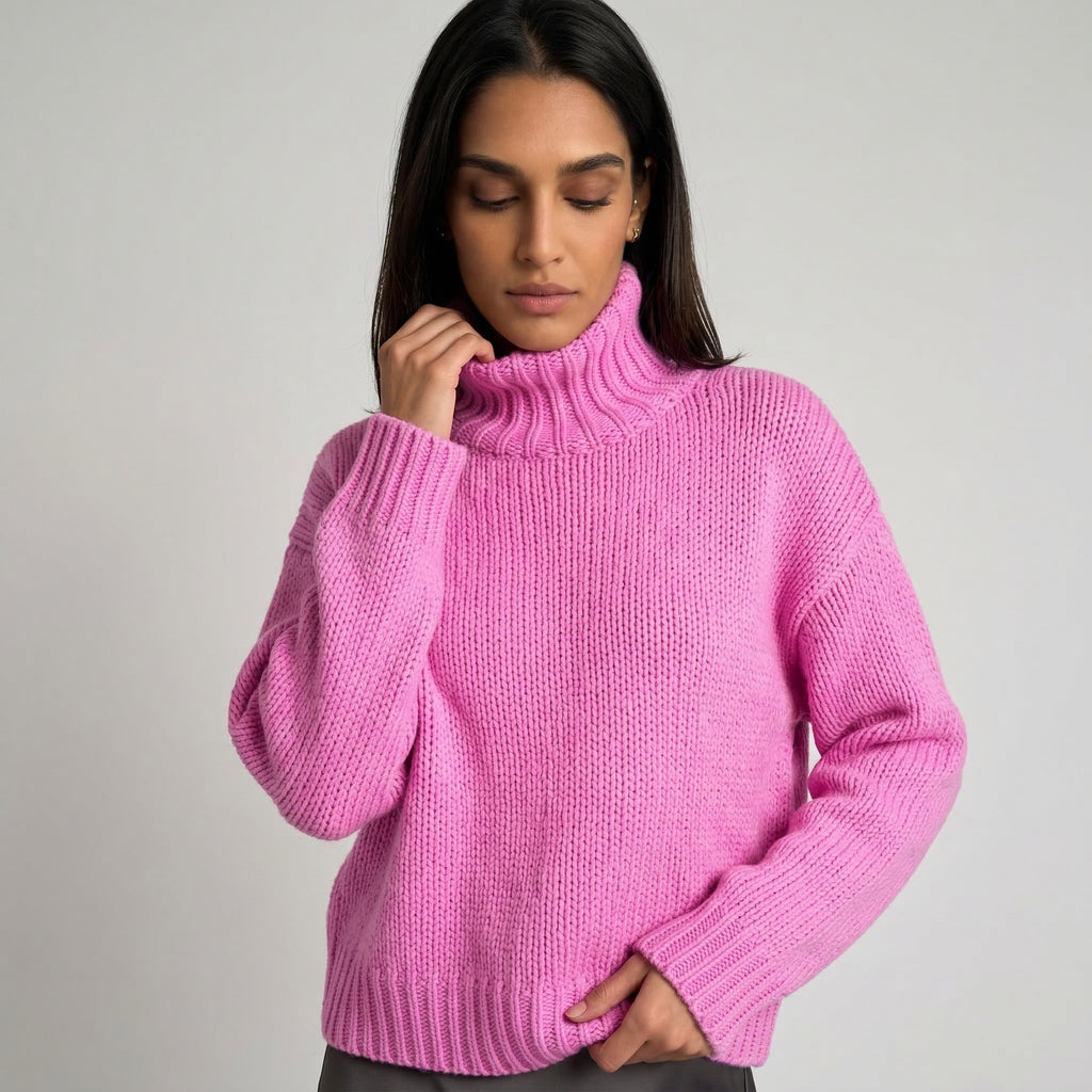 GABRIELLE SWEATER - CARNATION