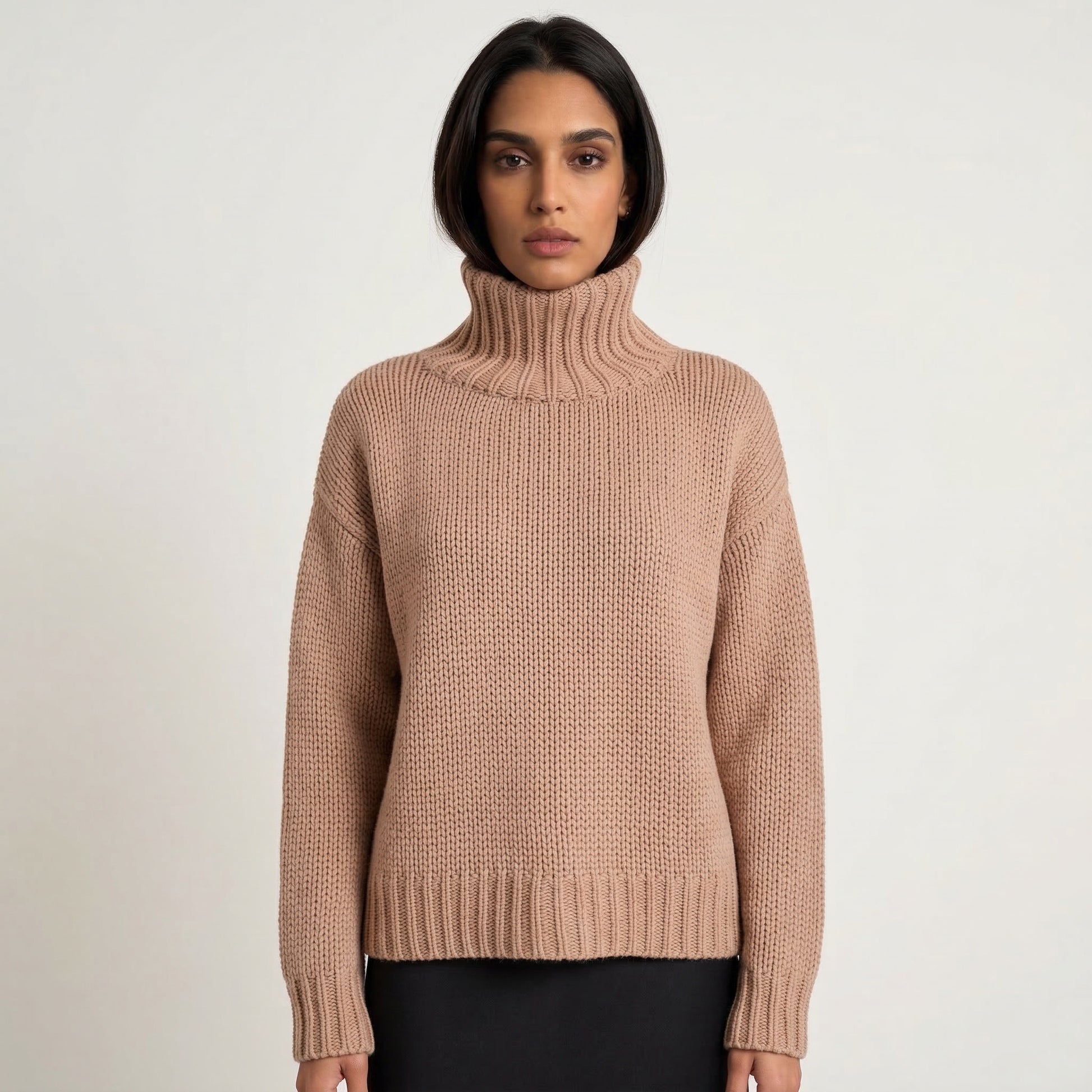 GABRIELLE SWEATER - ALMONDINE