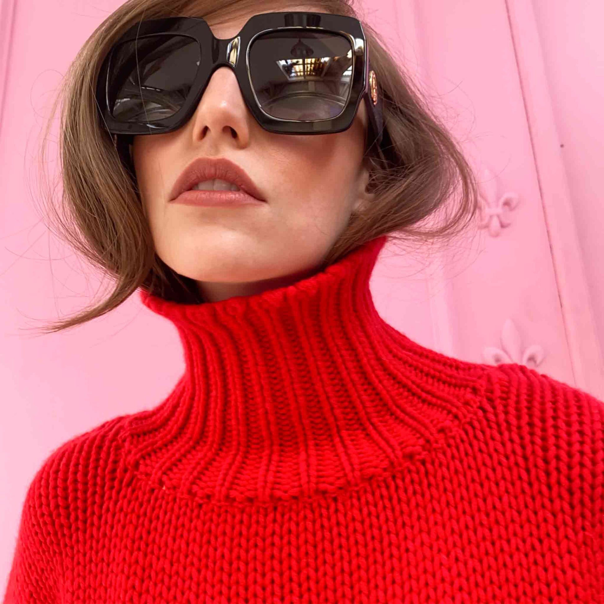 GABRIELLE SWEATER - ROUGE