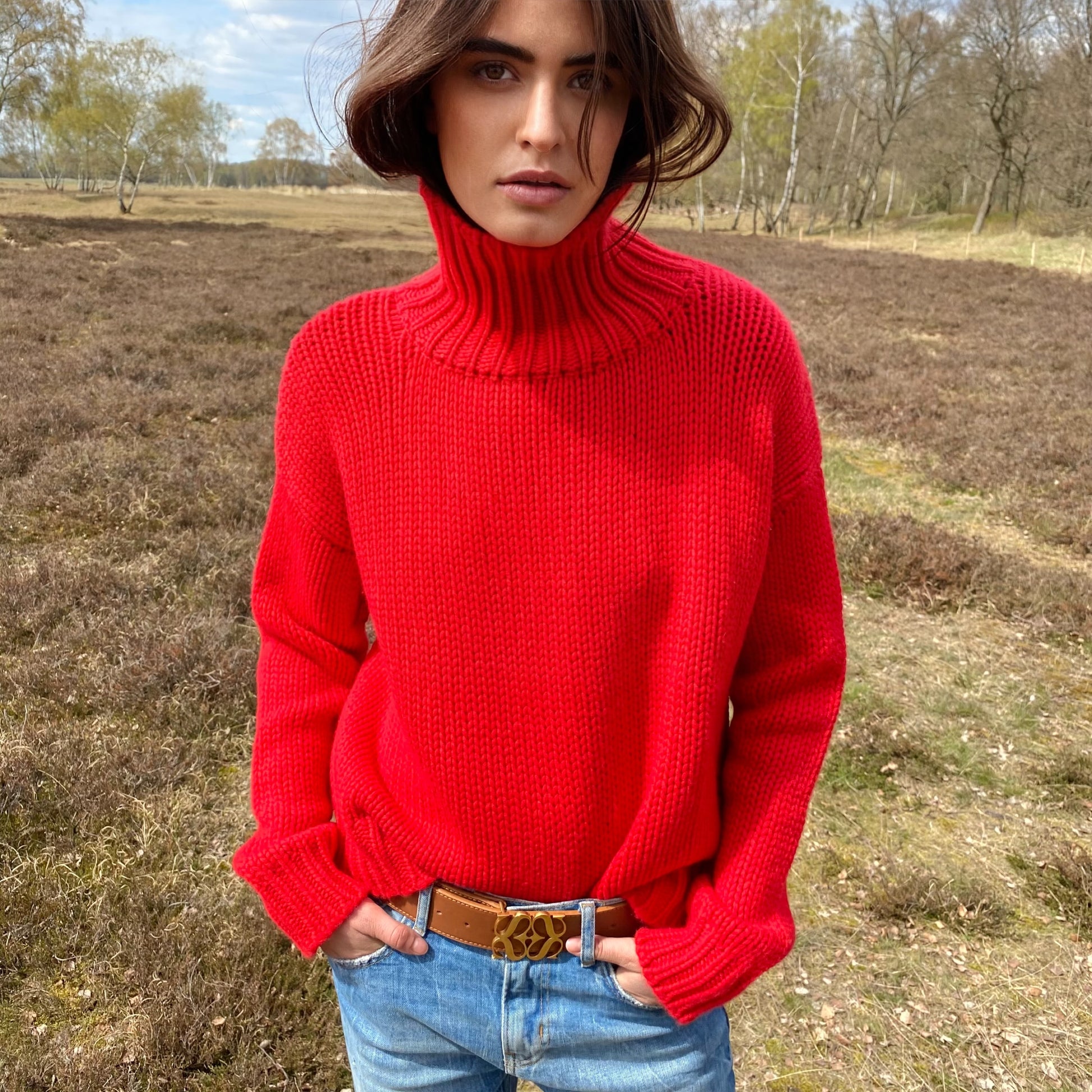 GABRIELLE SWEATER - ROUGE