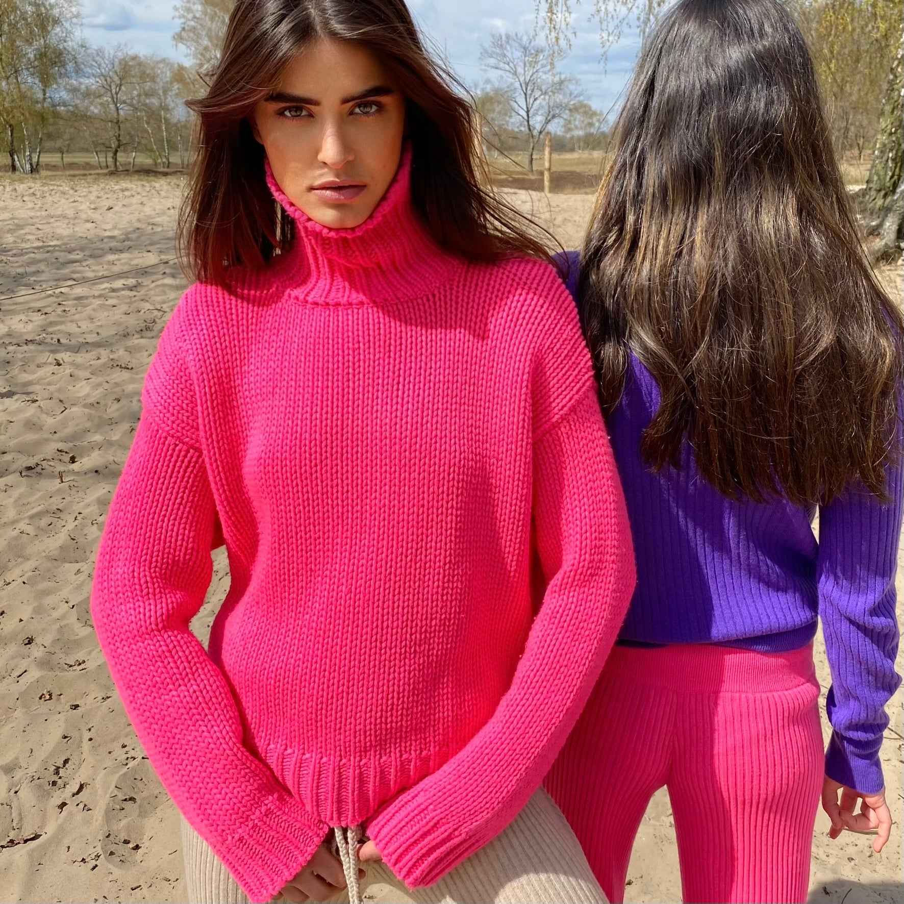 GABRIELLE SWEATER - DAYGLOW