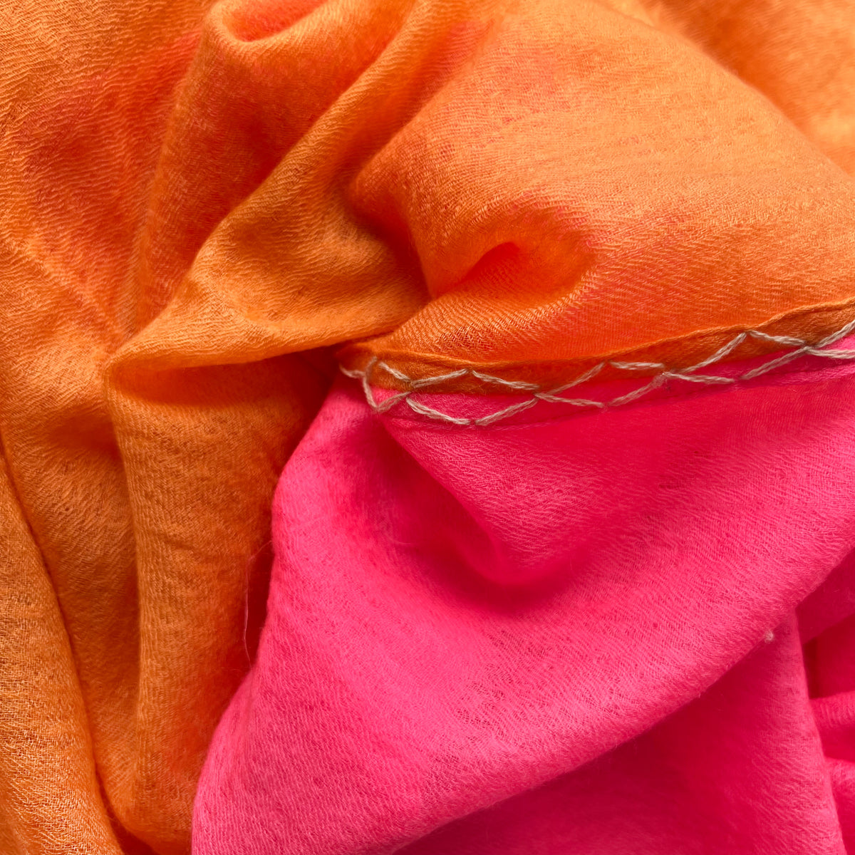 FADILA FELTED CASHMERE SCARF - dayglow/orange