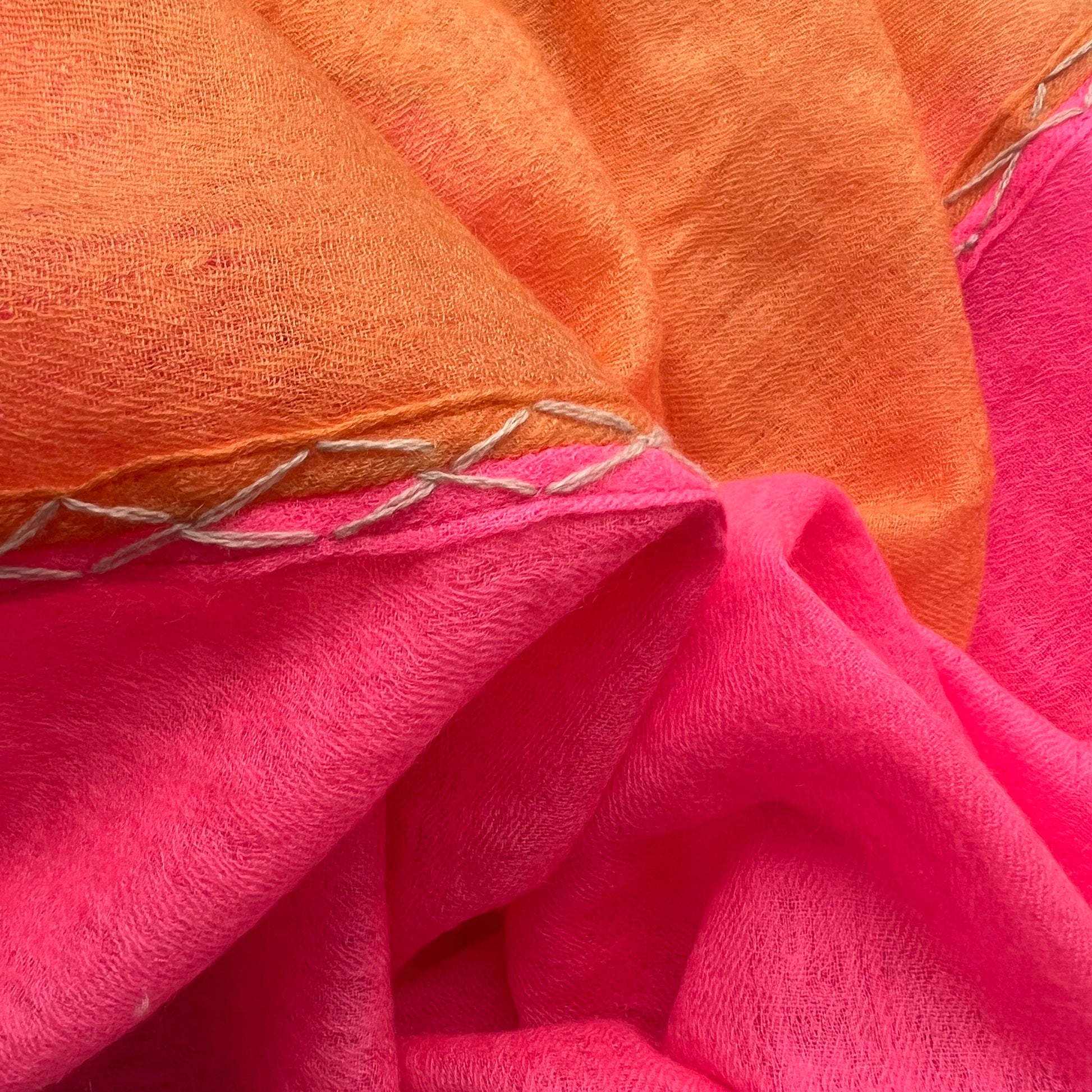 FADILA FELTED CASHMERE SCARF - dayglow/orange