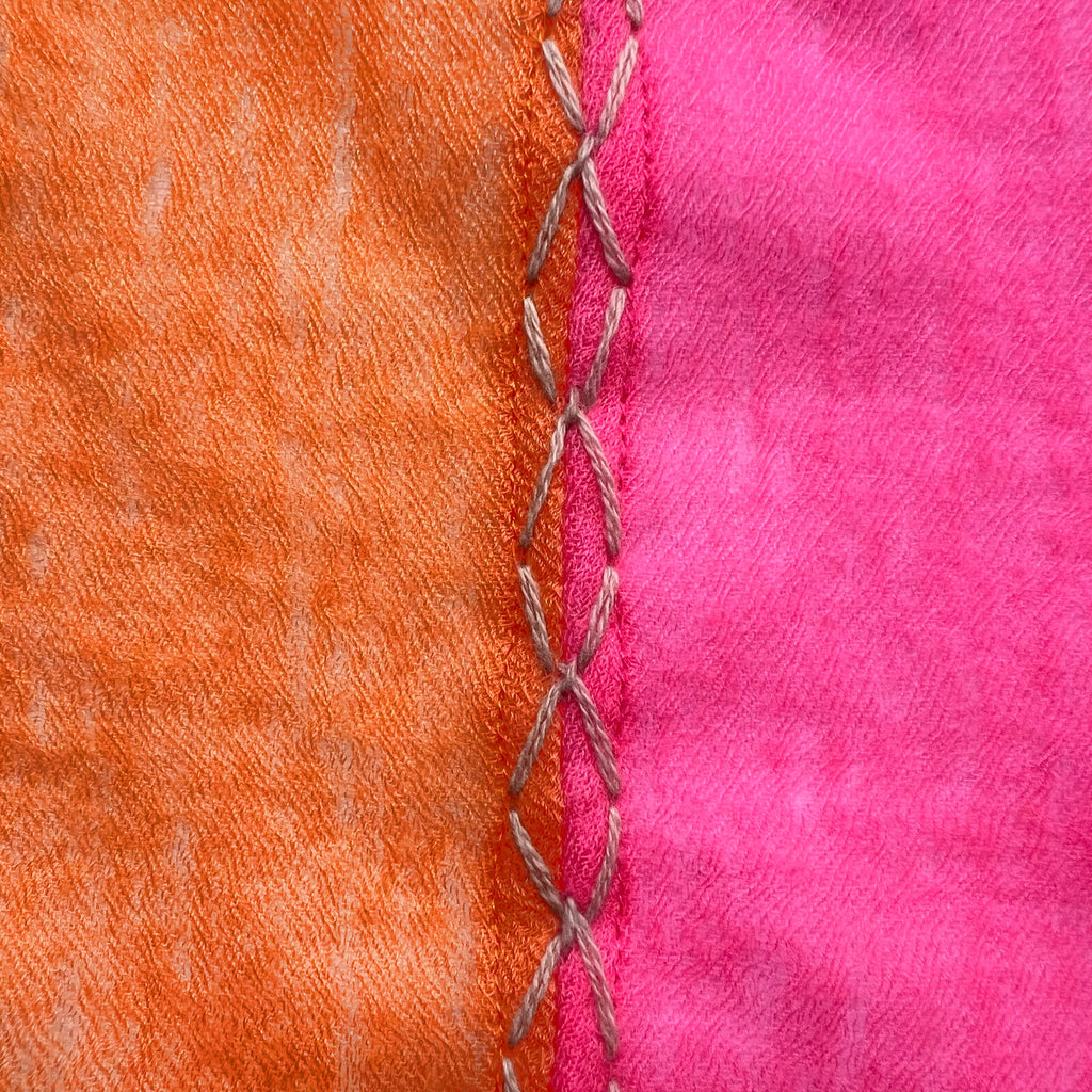 FADILA FELTED CASHMERE SCARF - dayglow/orange