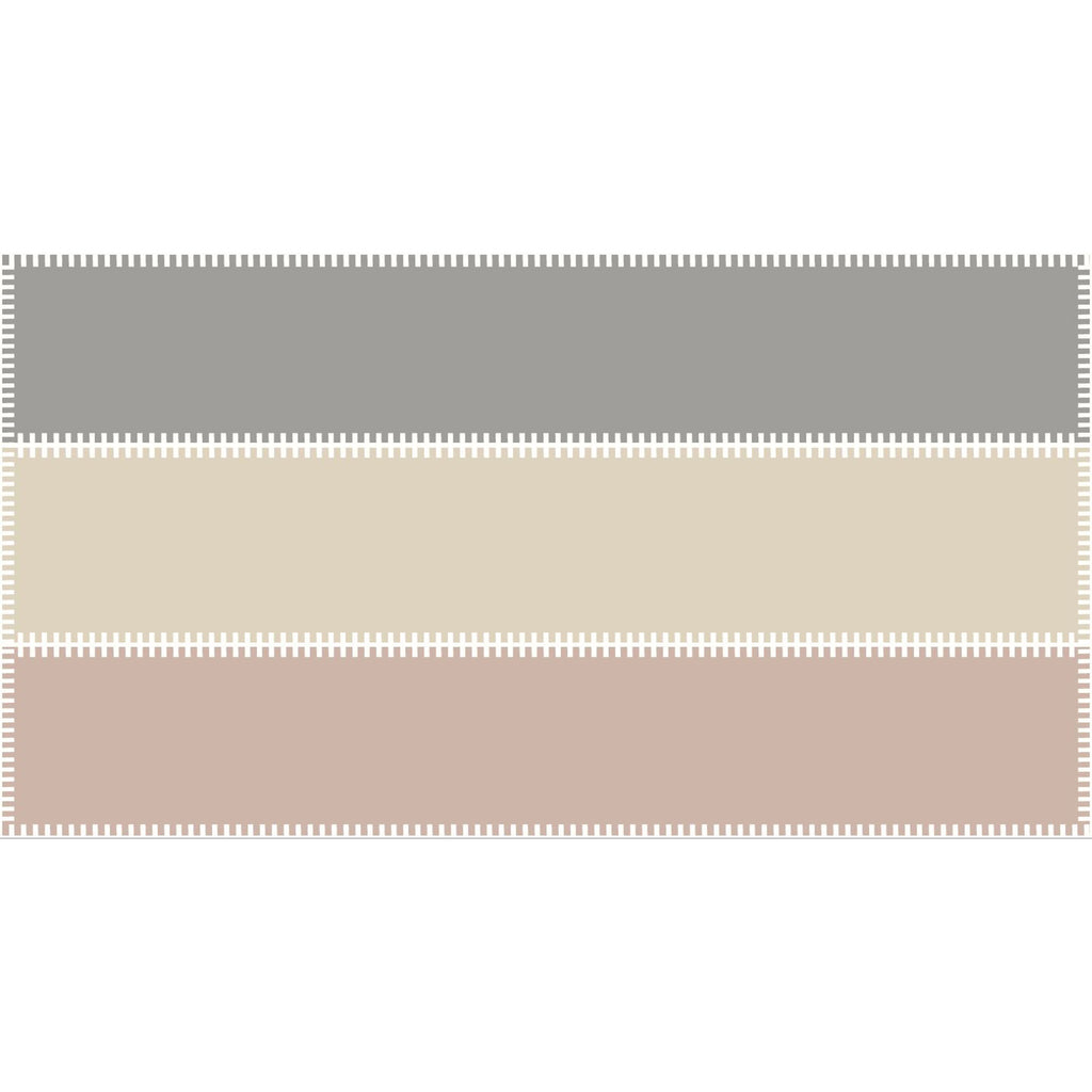 3 COLOR FELTED SCARF - mink/jute/thunder