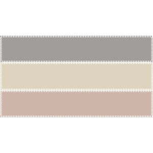 3 COLOR FELTED SCARF - mink/jute/thunder