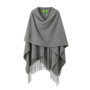 BRUSHED SHARON CAPE - GREY