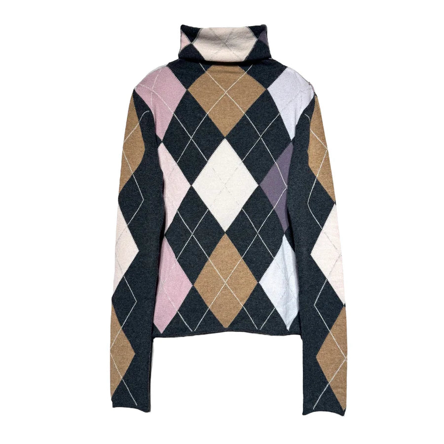 LUNA EXTRA DIAMOND SWEATER - CHARCOAL/LUNAR