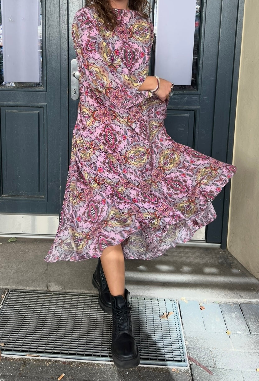 ERENO SILK TUNIC - light rose