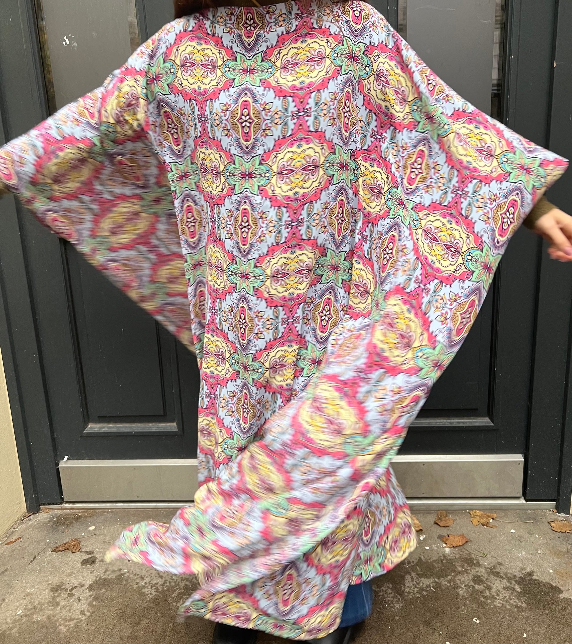 ERENO SILK TUNIC - light blue